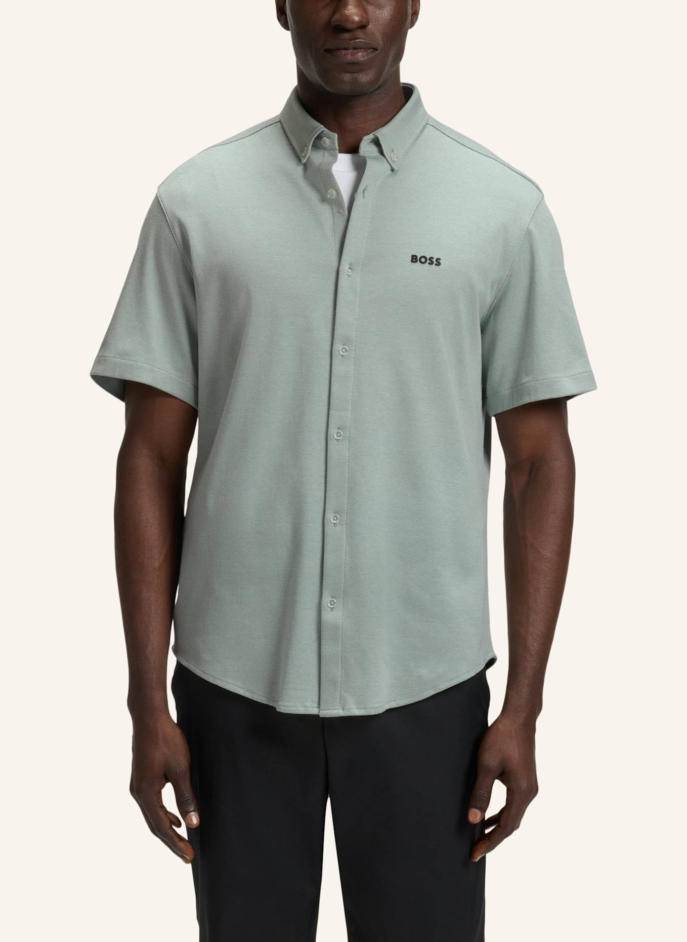 BOSS Casual Hemd B_MOTION_S Regular Fit: GRÜN