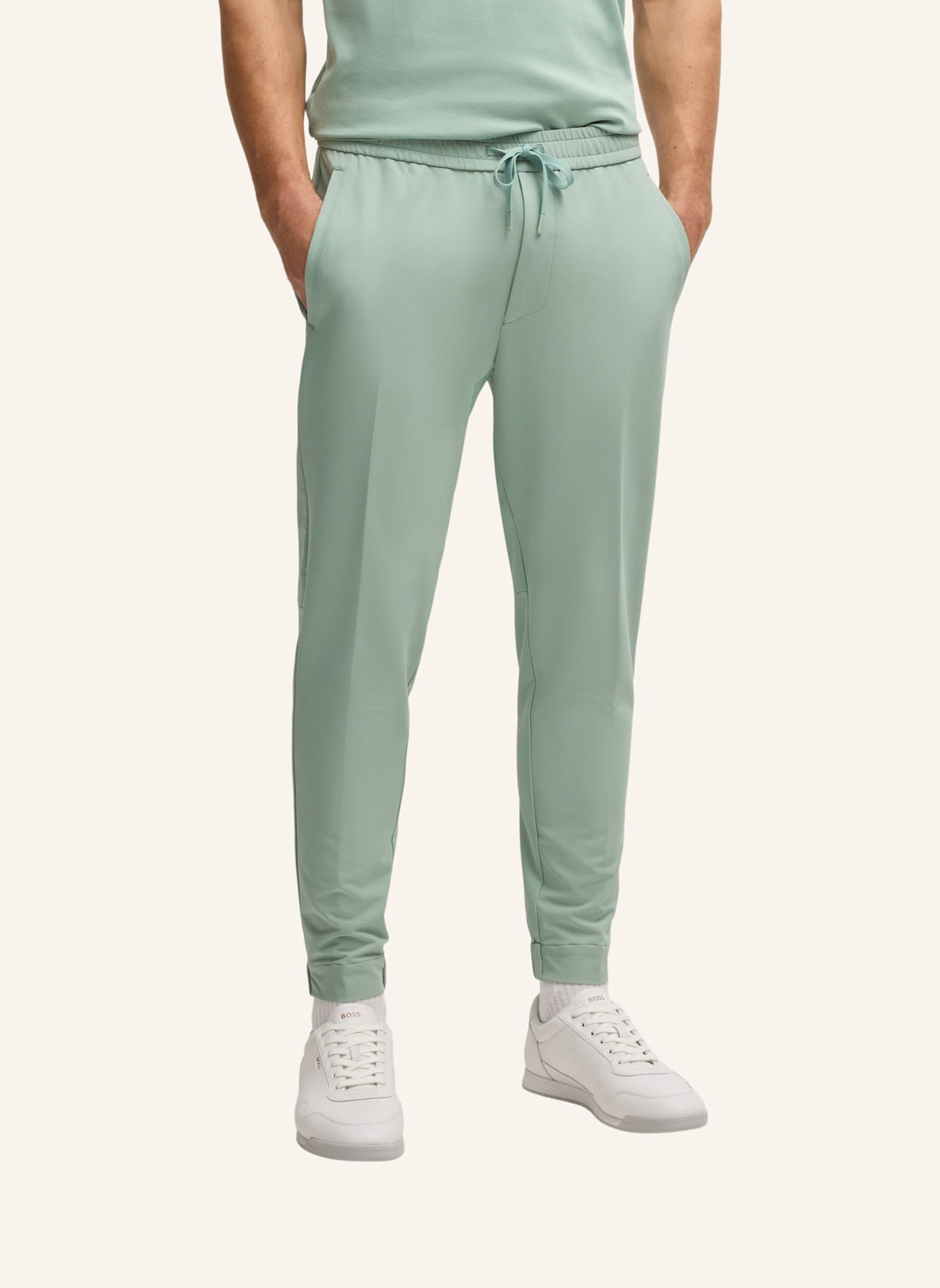 BOSS Casual Hose T_FLEX Tapered Fit: GRÜN