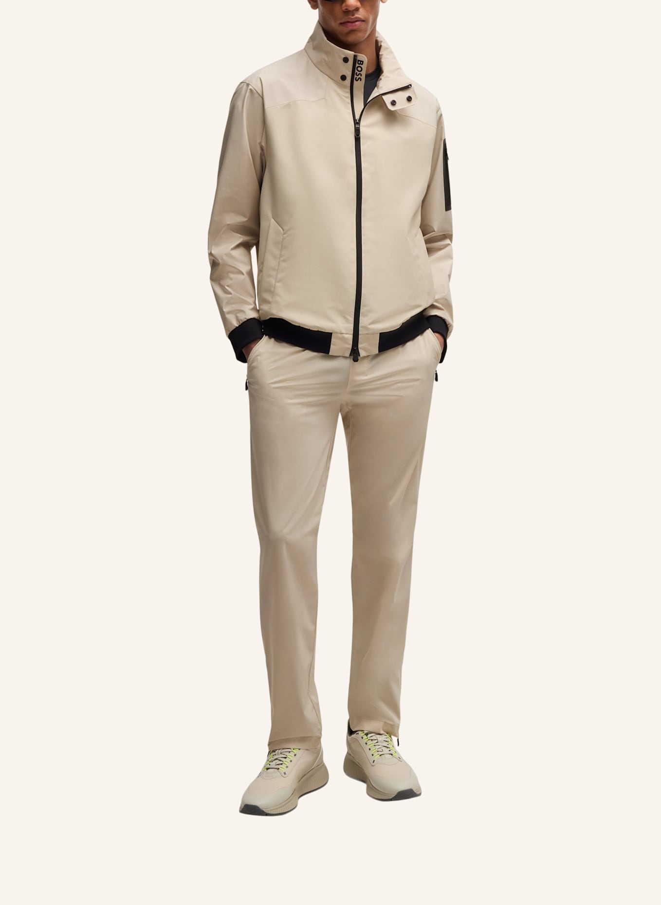 BOSS Casual Hose T_ACTIVE MOVE Regular Fit: BEIGE