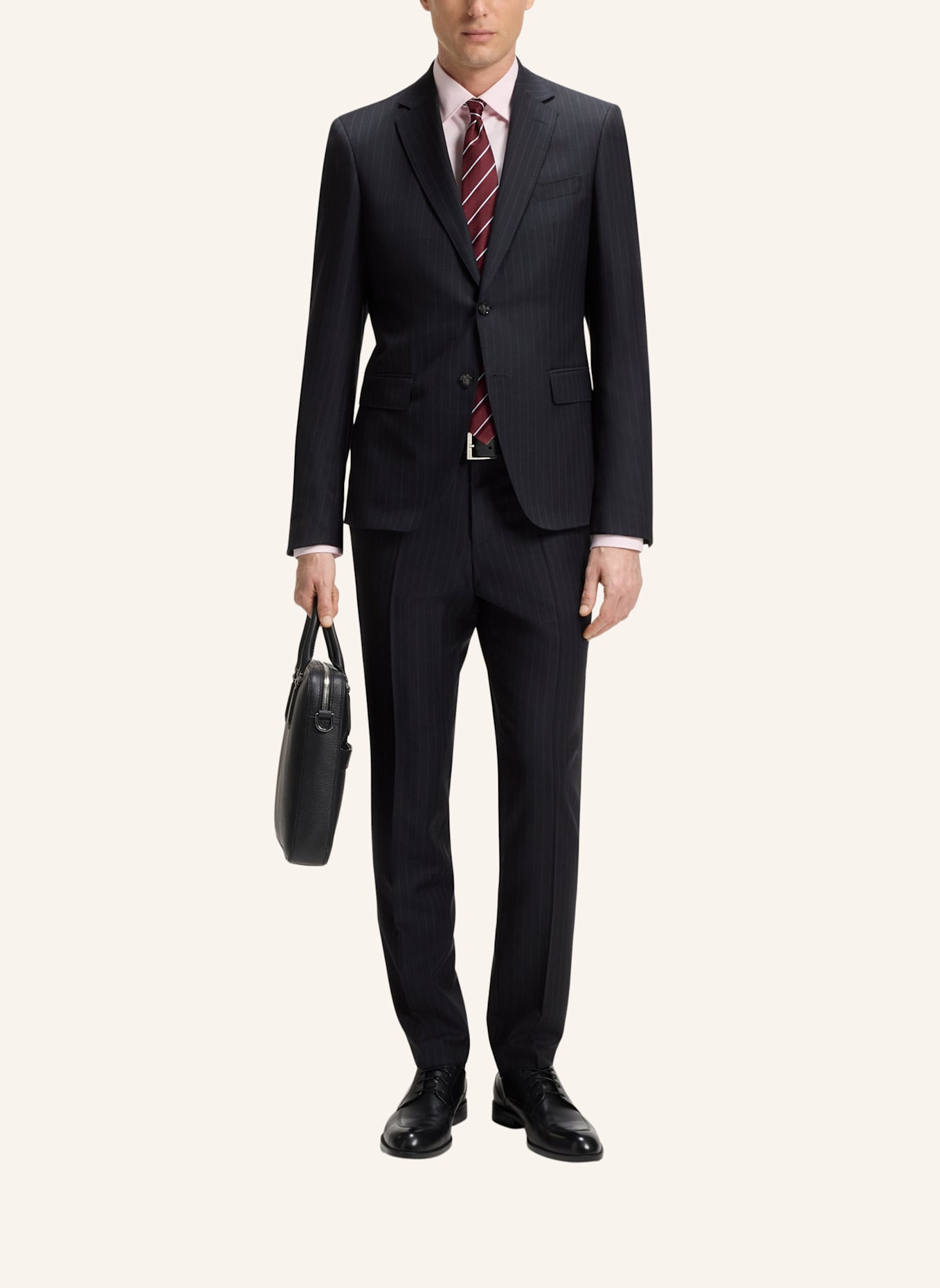 BOSS Business Anzug H-HUGE-2PCS-253 Slim Fit: DUNKELBLAU