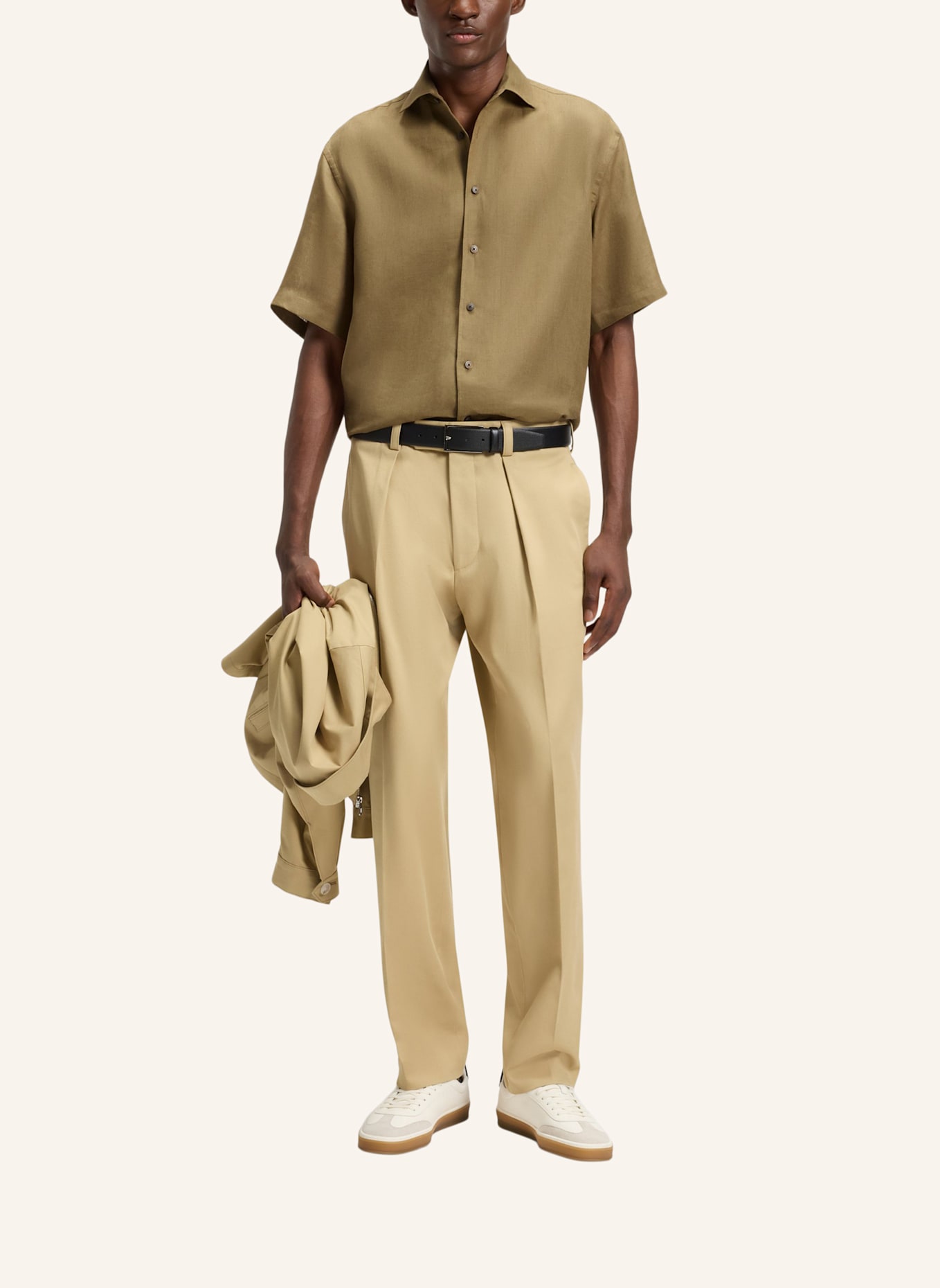 BOSS Business Hemd H-CESAR-1PIECE-SH_DB Relaxed Fit: GRÜN