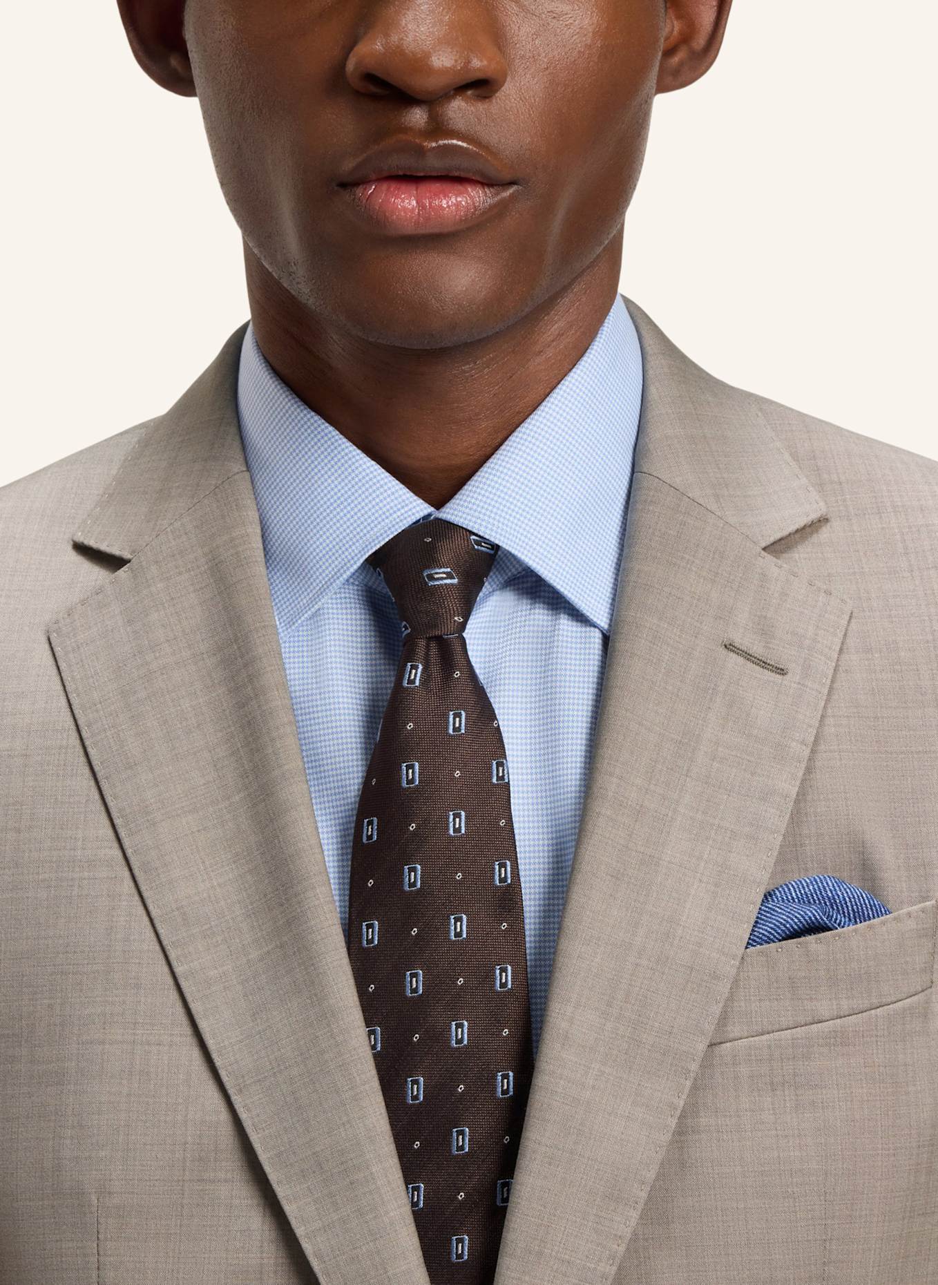 BOSS Business Anzug H-HUGE-2PCS-253 Slim Fit: BEIGE