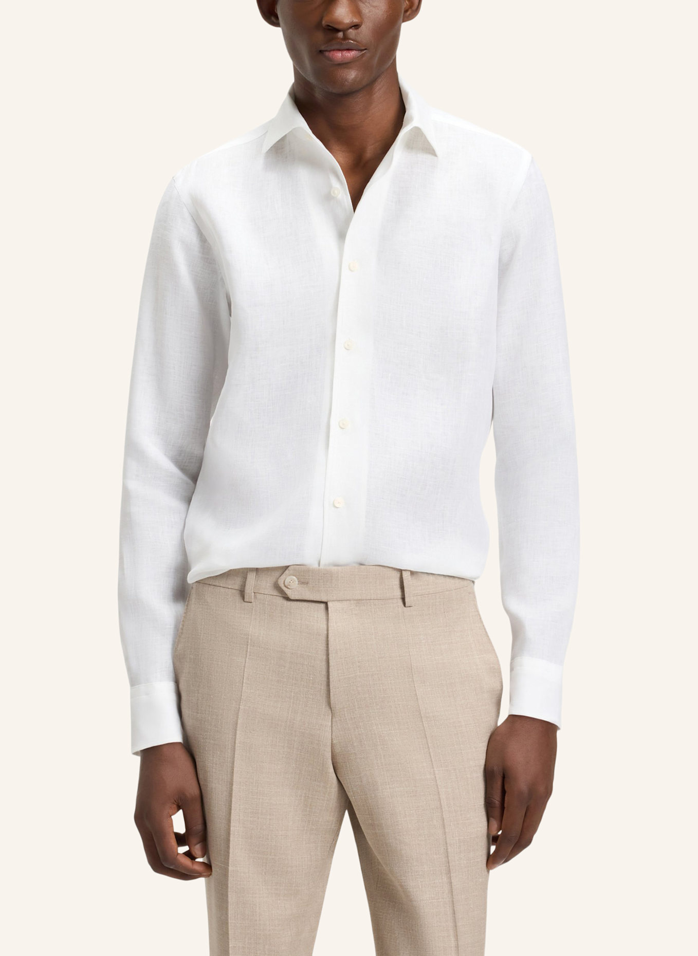 BOSS Business Hemd H-JACK-1PIECE_DB Regular Fit: WEISS