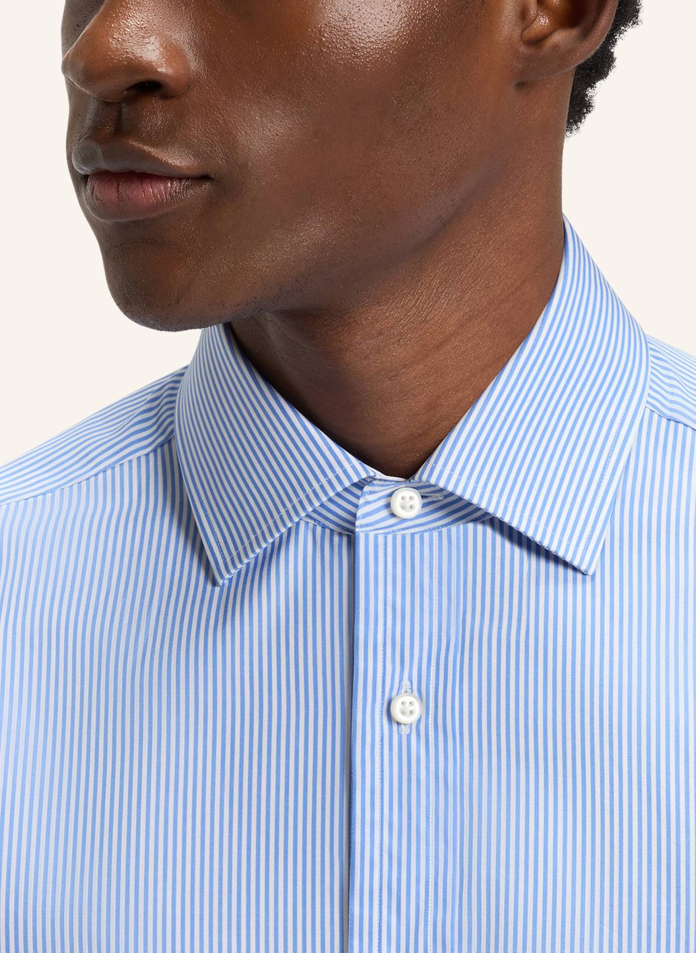 BOSS Business Hemd H-DAVID-SPREAD_DB Slim Fit: HELLBLAU