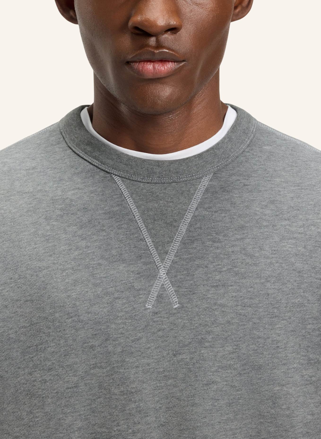 BOSS Sweatshirt SHARPE 7_DB Regular Fit: SILBER