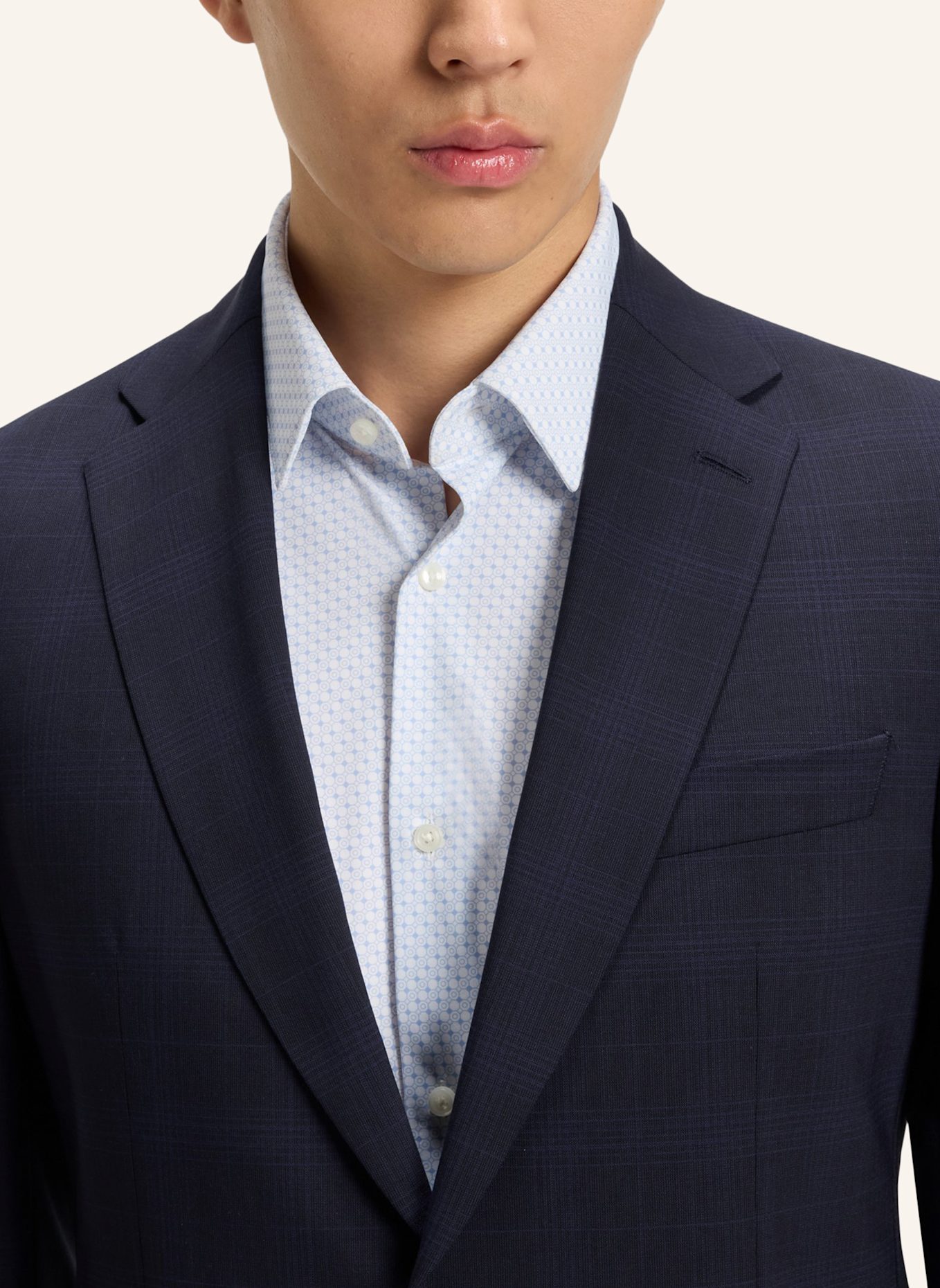 BOSS Business Anzug P-HUGE-2PCS-252 Slim Fit: DUNKELBLAU