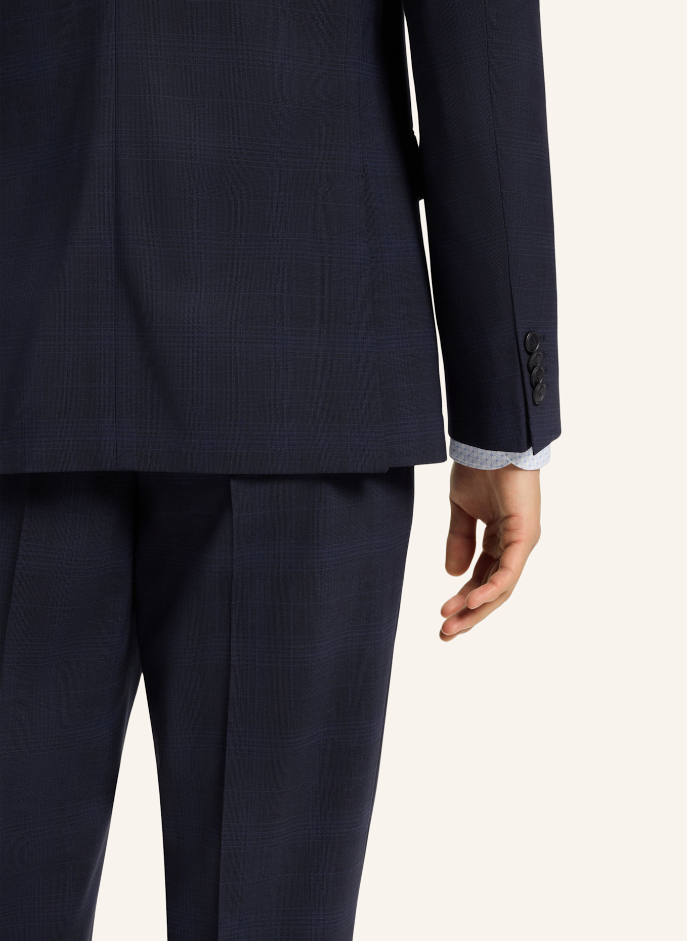 BOSS Business Anzug P-HUGE-2PCS-252 Slim Fit: DUNKELBLAU