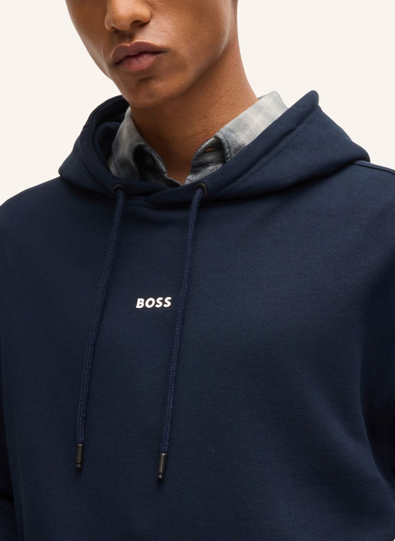 BOSS Hoodie WESMALLHOOD: DUNKELBLAU