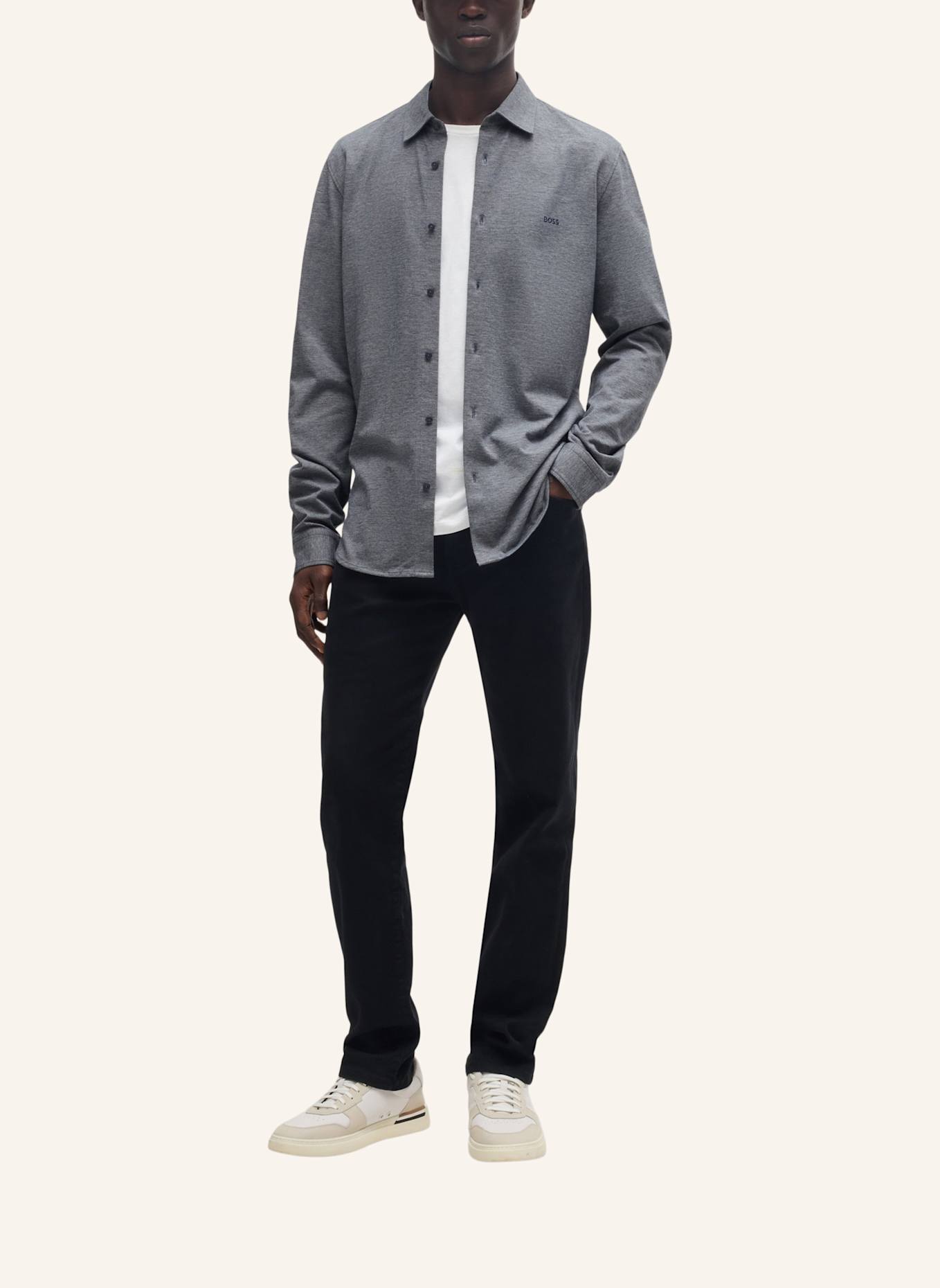 BOSS Hemd Slim Fit: DUNKELBLAU