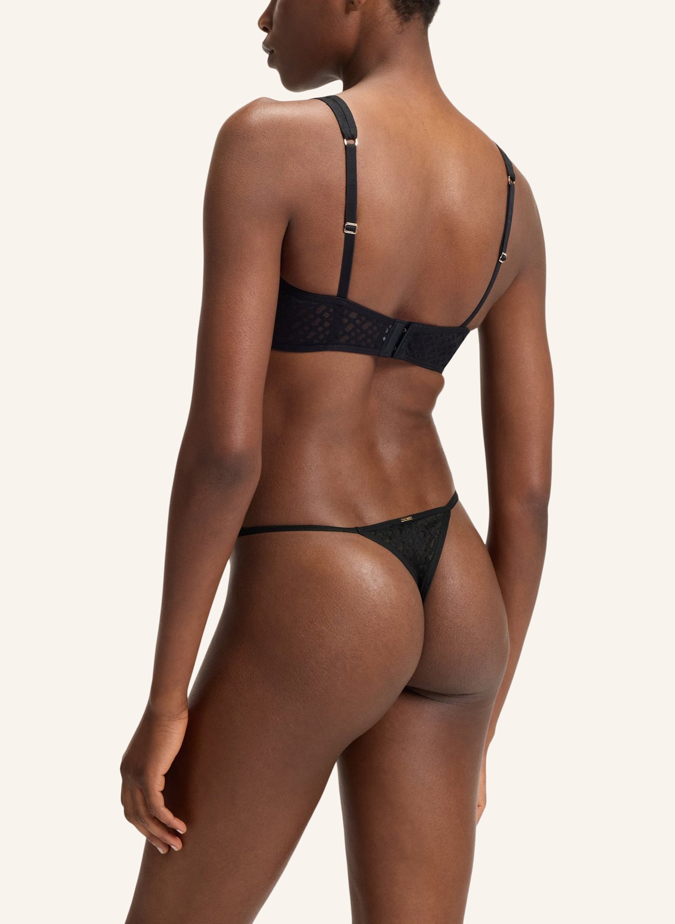 BOSS Slip STRING B LACE: SCHWARZ
