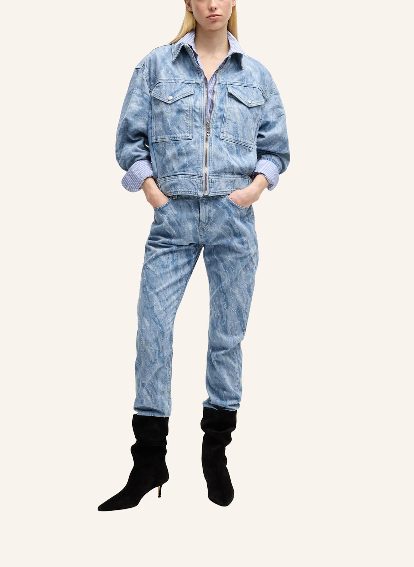 BOSS Casual Jacke C_BOMBER TRUCKER Oversize Fit: DUNKELBLAU