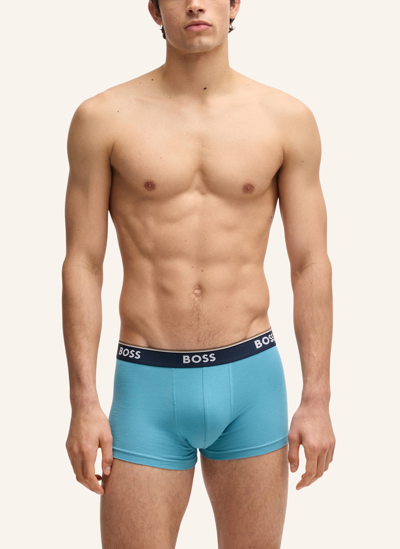 BOSS Boxershort TRUNK 3P POWER DESIG: WEISS