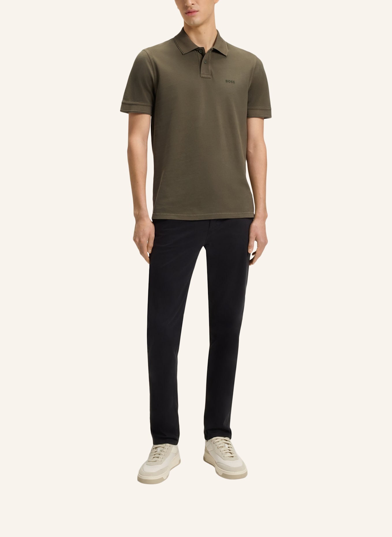 BOSS Piqué-Poloshirt PRIME: HELLGRÜN