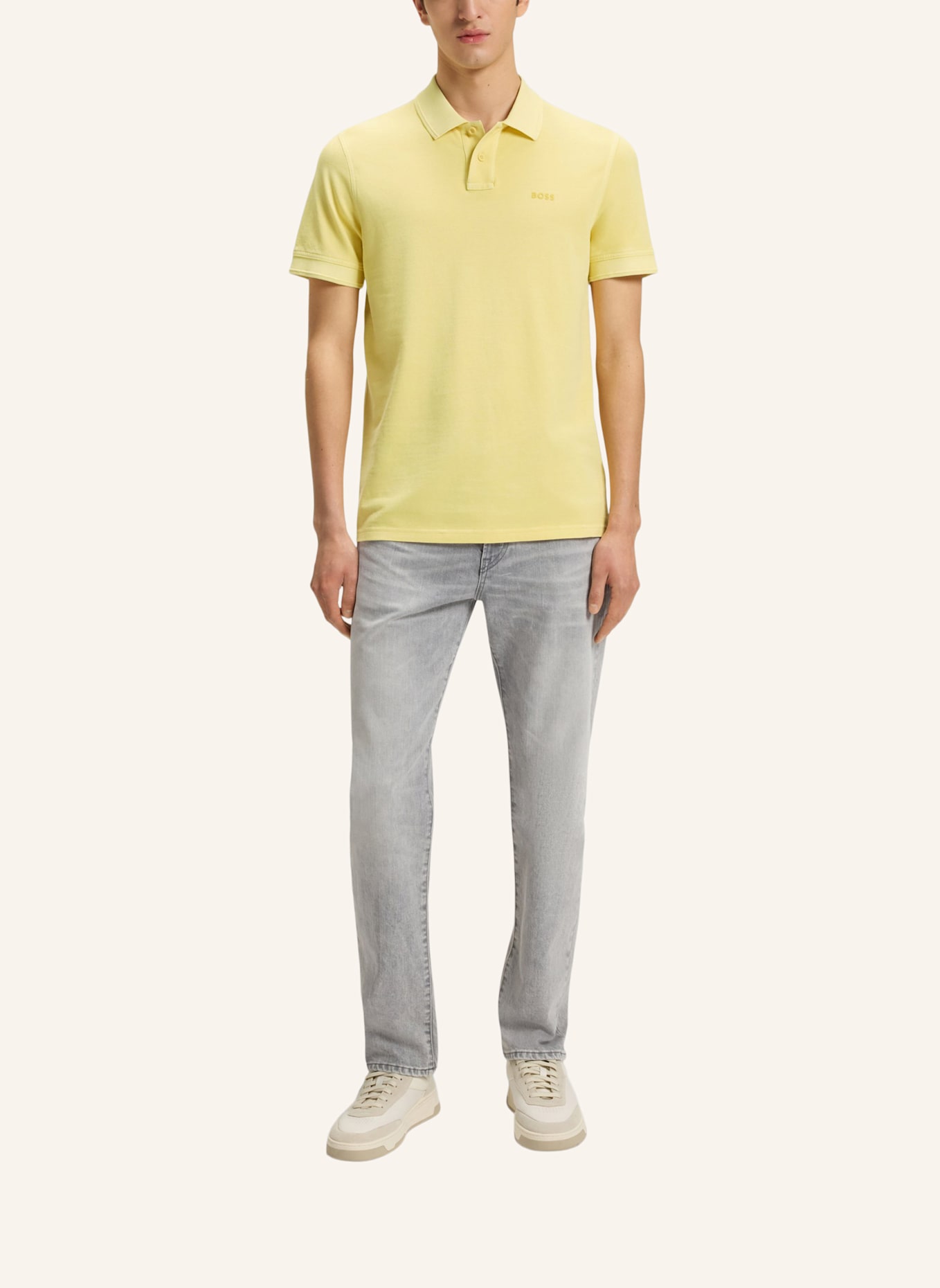 BOSS Poloshirt PRIME Regular Fit: GELB