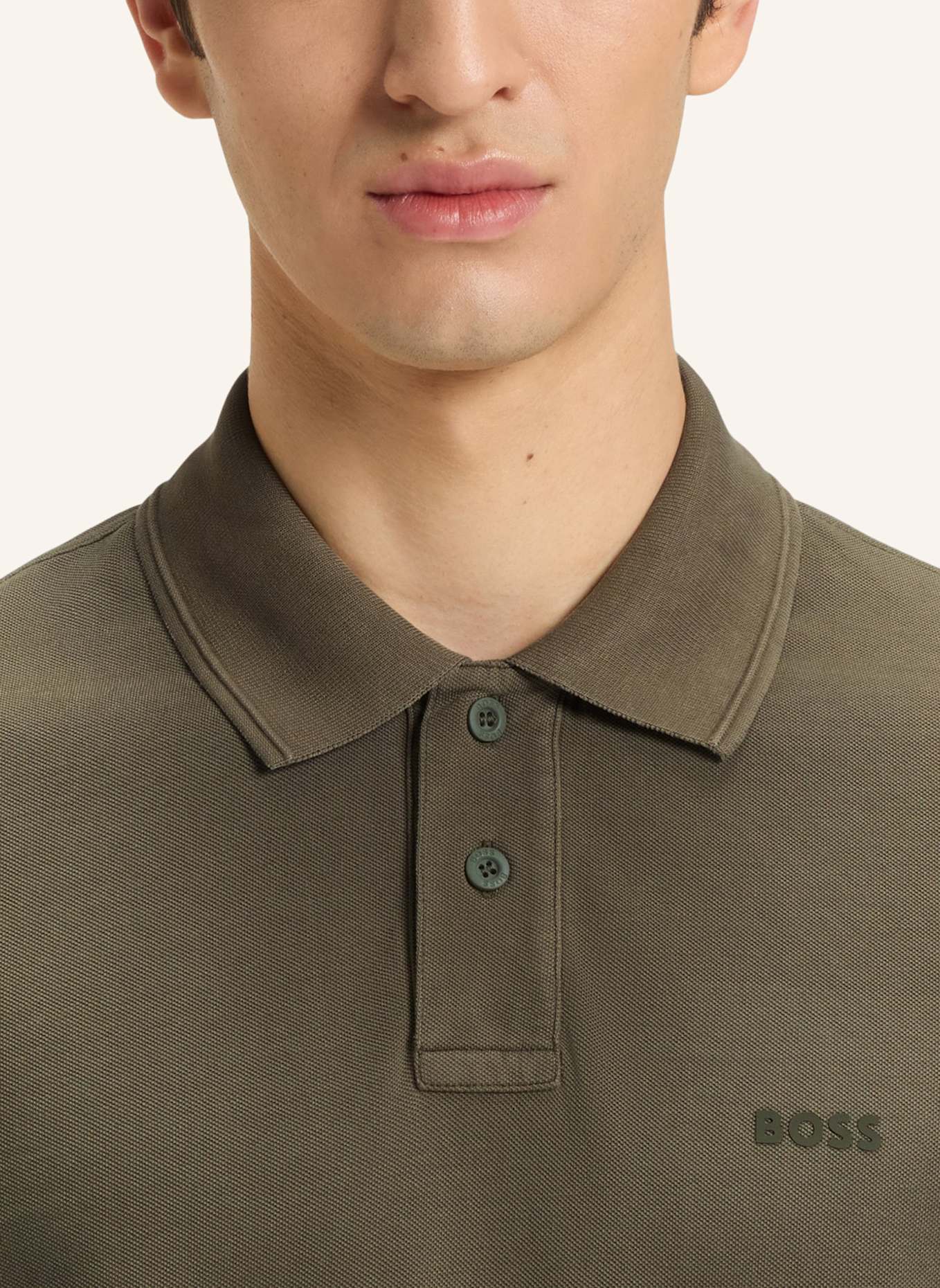 BOSS Piqué-Poloshirt PRIME: HELLGRÜN
