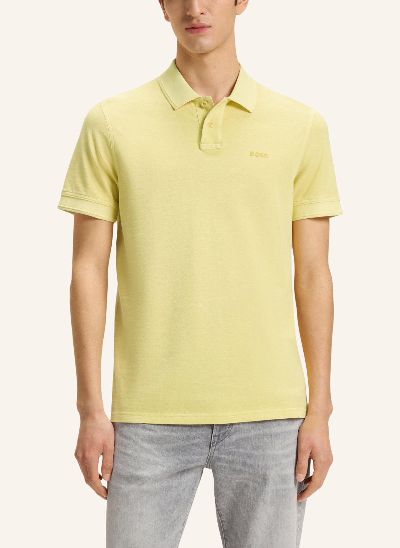 BOSS Poloshirt PRIME Regular Fit: GELB