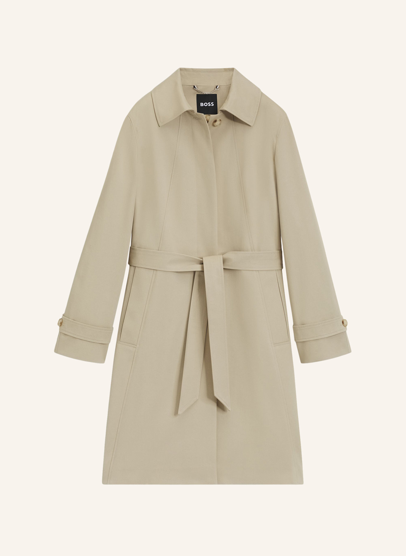 BOSS Klassischer Mantel CALEXIS Regular Fit: BEIGE