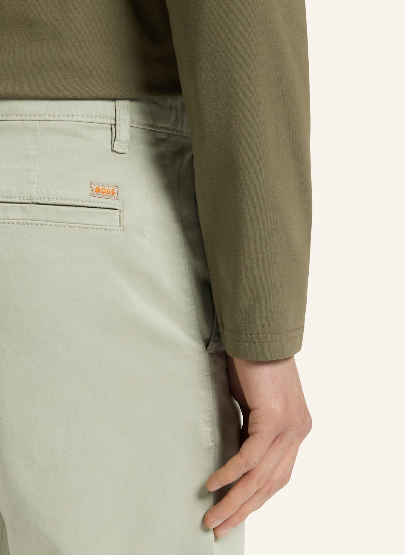 BOSS Chino Tapered Fit: GRÜN