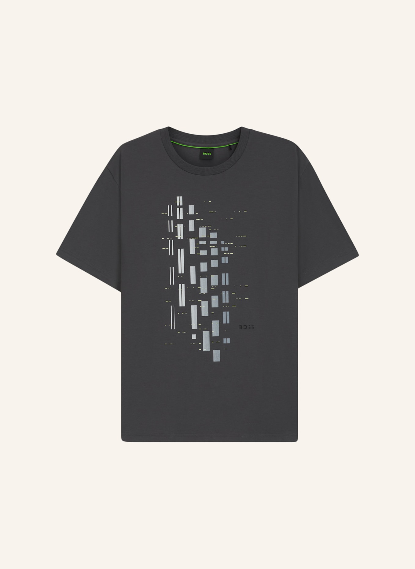 BOSS T-Shirt TEE GRX ZONE Regular Fit: DUNKELGRAU