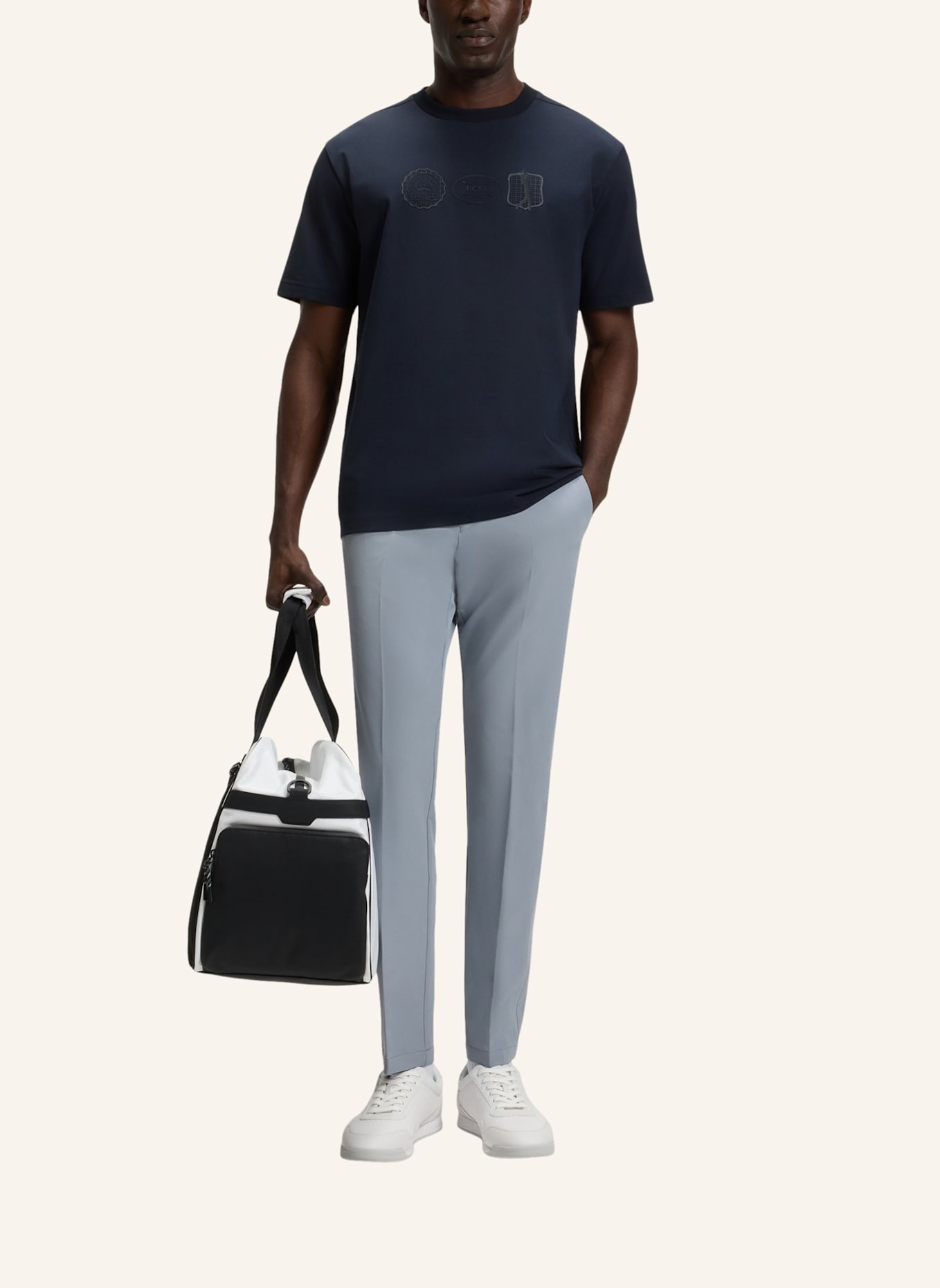 BOSS Chino COMMUTER Slim Fit: DUNKELGRAU