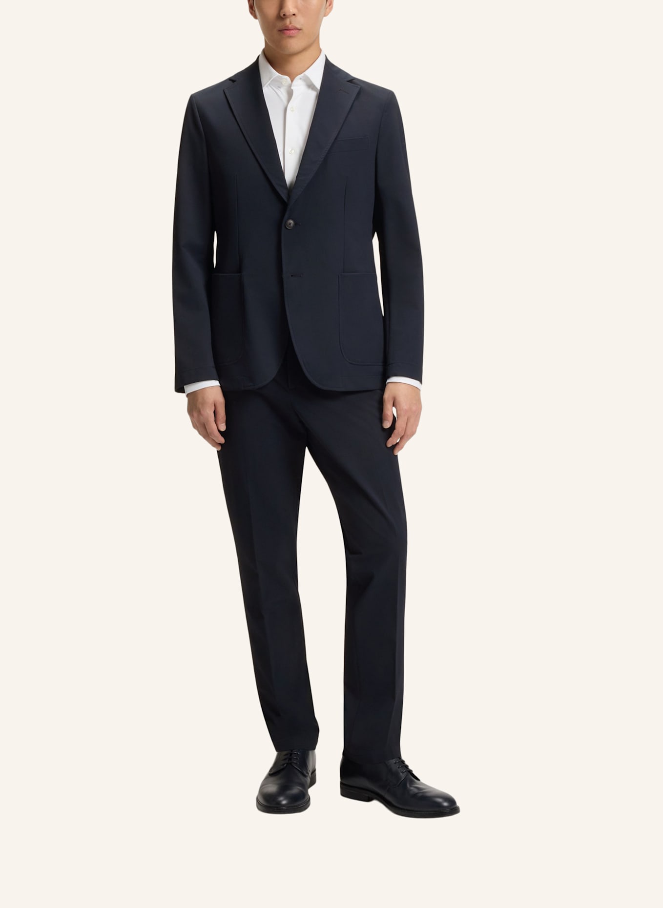 BOSS Business Hose P-GENIUS-WG-PK-253F Slim Fit: DUNKELBLAU