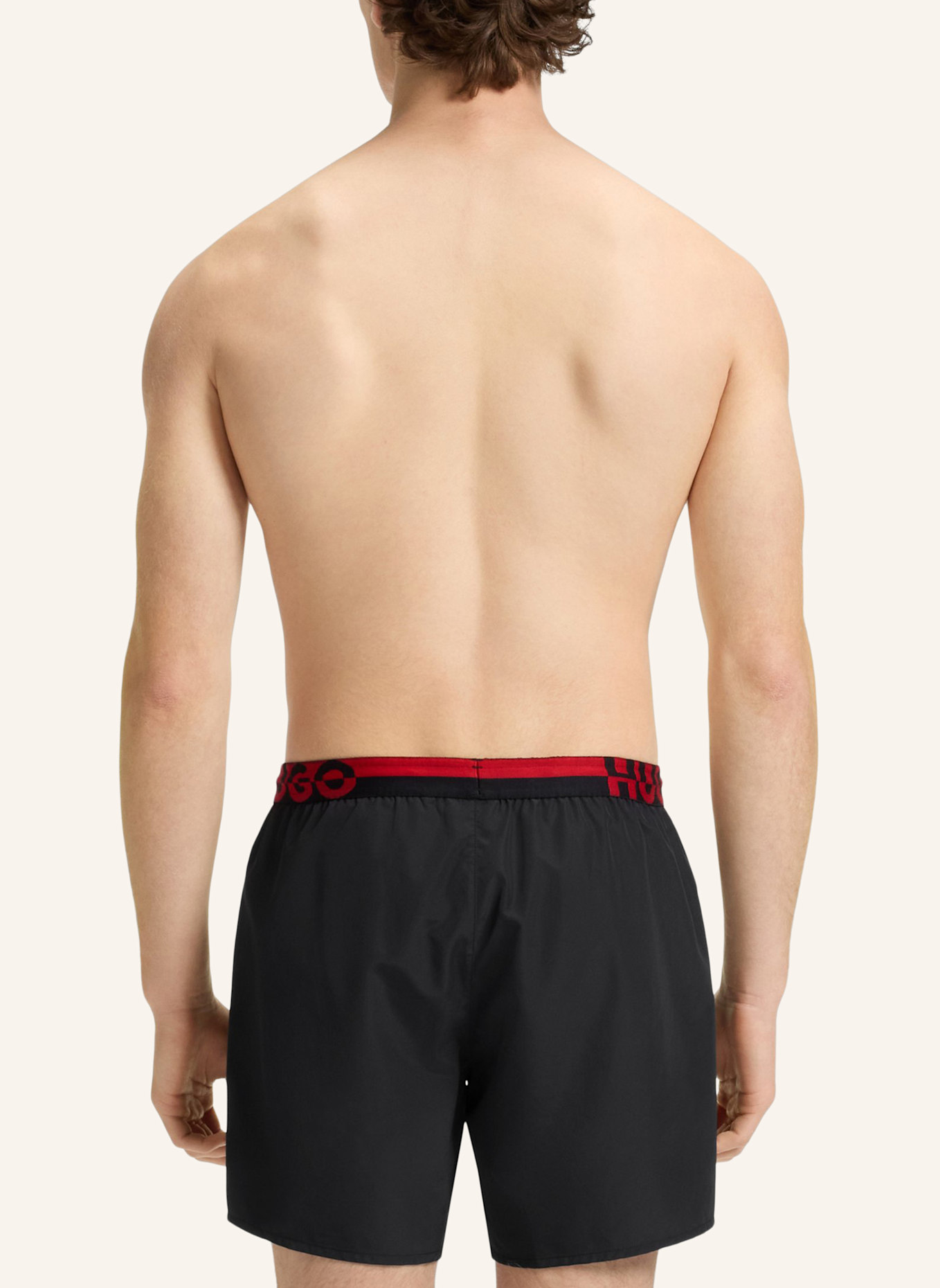 HUGO Badeshort TAPI: SCHWARZ