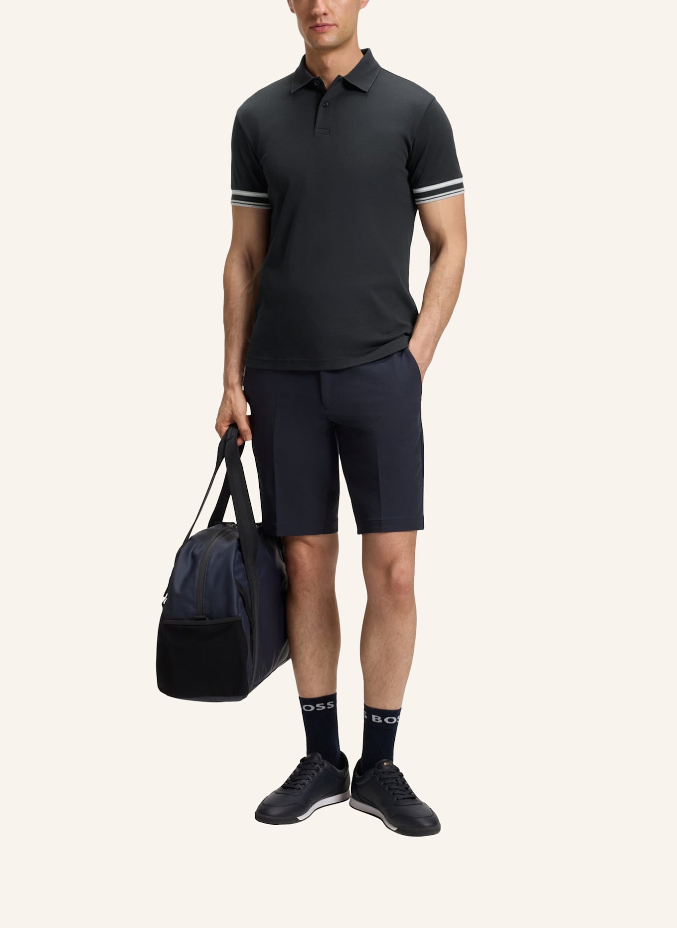 BOSS Poloshirt POLO ZONE Slim Fit: DUNKELBLAU