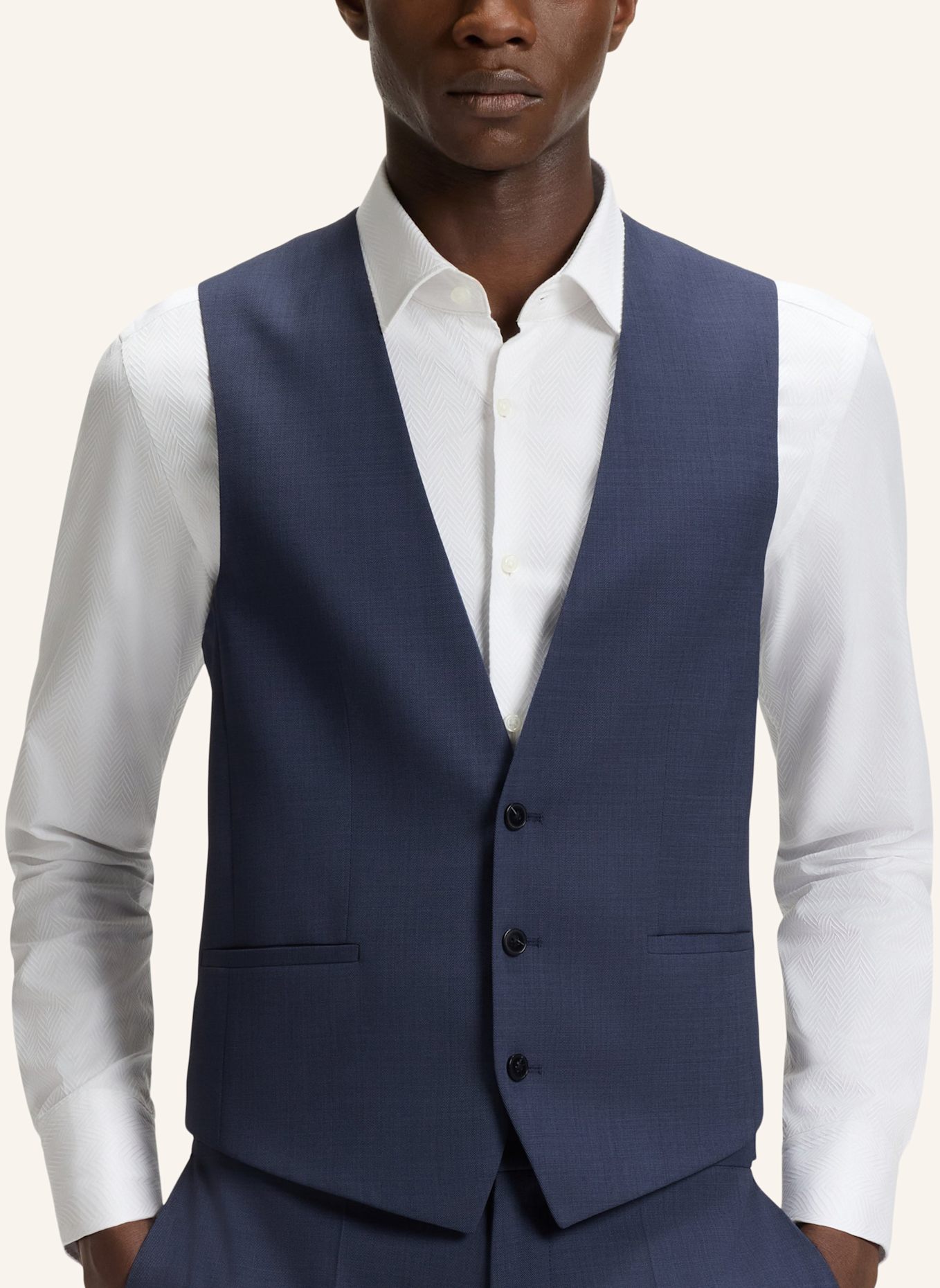 HUGO Business Anzug HENRY/GETLIN242V2X Slim Fit: DUNKELBLAU