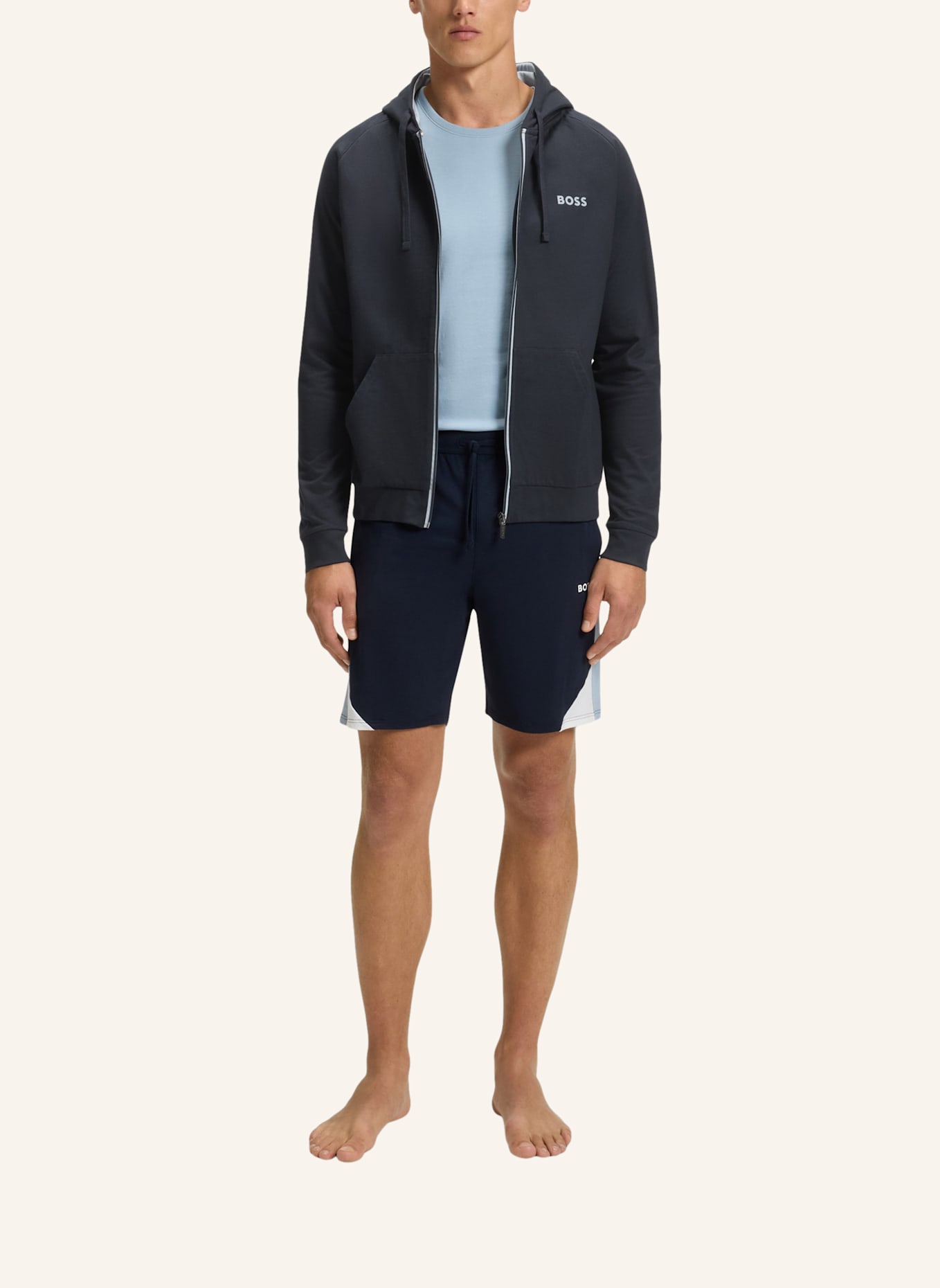 BOSS Loungewear Jacke AUTHENTIC JACKET H Regular Fit: DUNKELBLAU