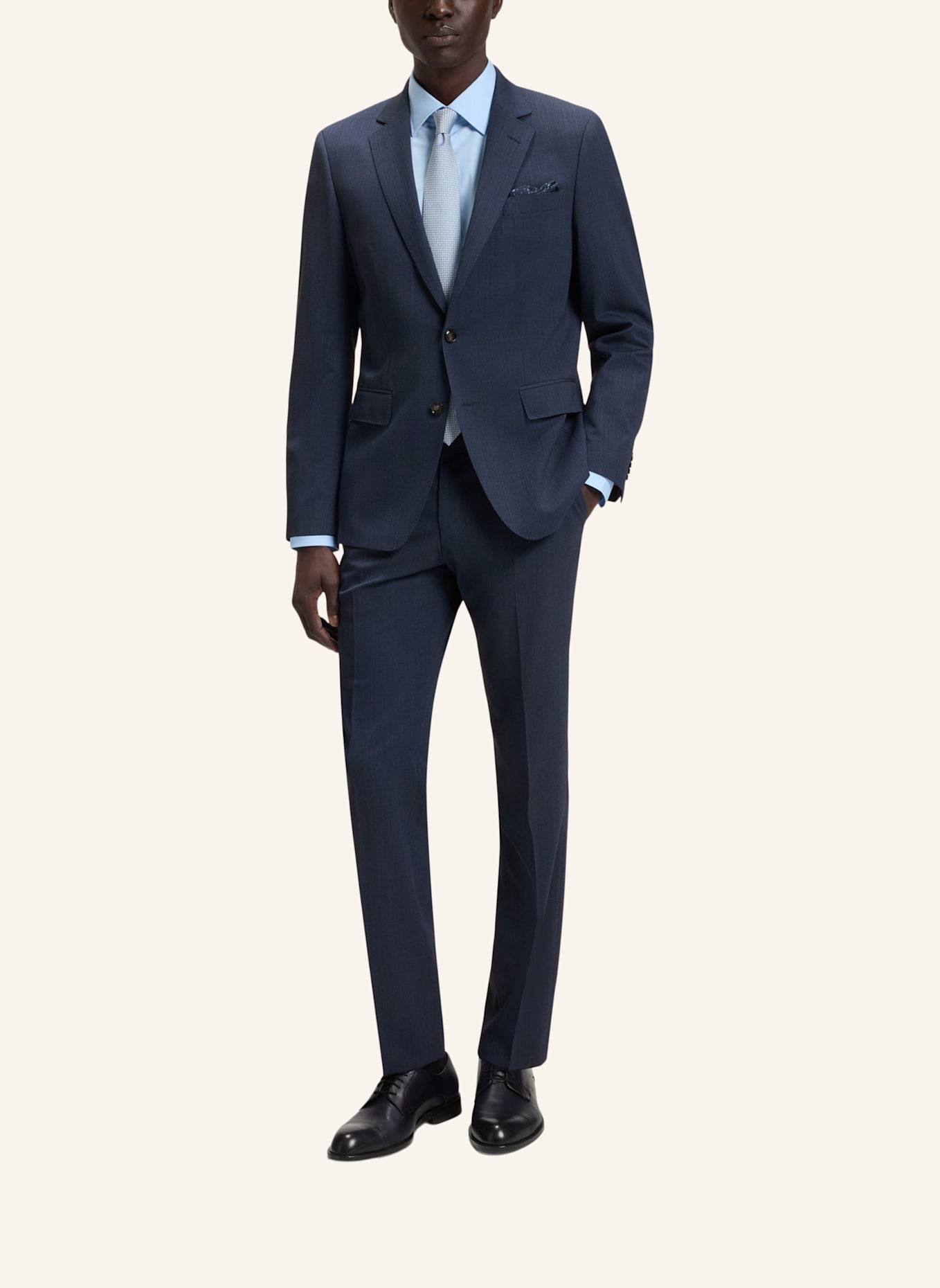 BOSS Business Anzug H-HUGE-2PCS-253 Slim Fit: DUNKELBLAU