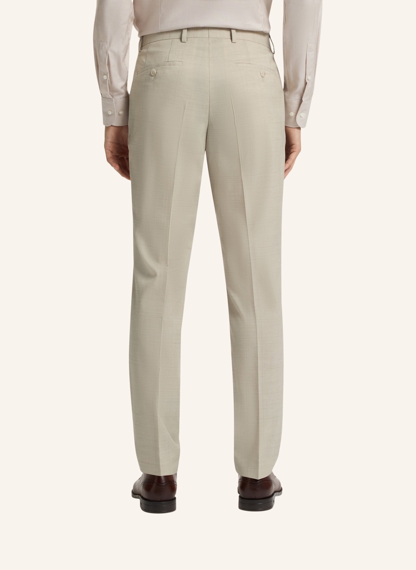BOSS Business Anzug H-HUGE-2PCS-PEAK-253 Slim Fit: WEISS