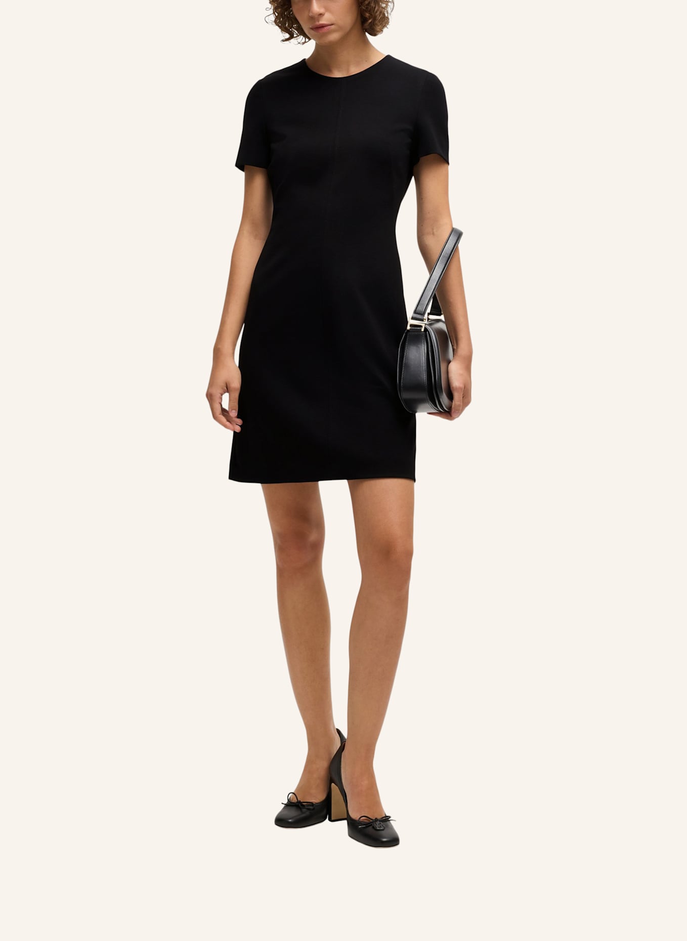 BOSS Business Kleid DONALARA Slim Fit: SCHWARZ