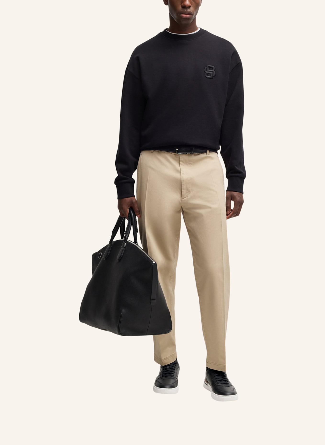 BOSS Sneaker CLINT_TENN_LTVPN: SCHWARZ