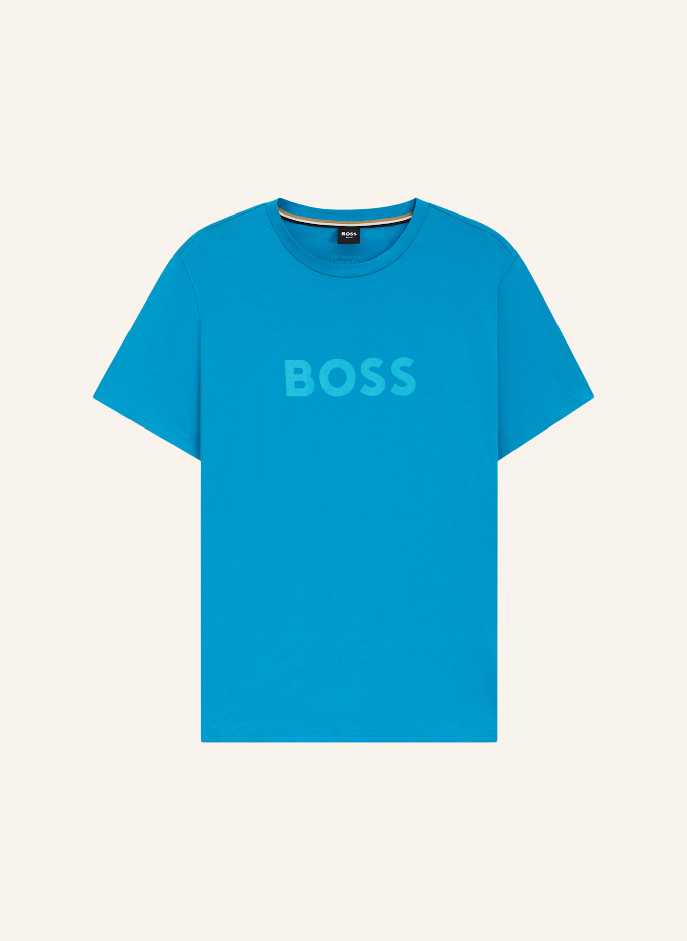 BOSS Strand-Oberteil T-SHIRT RN Regular Fit: TÜRKIS