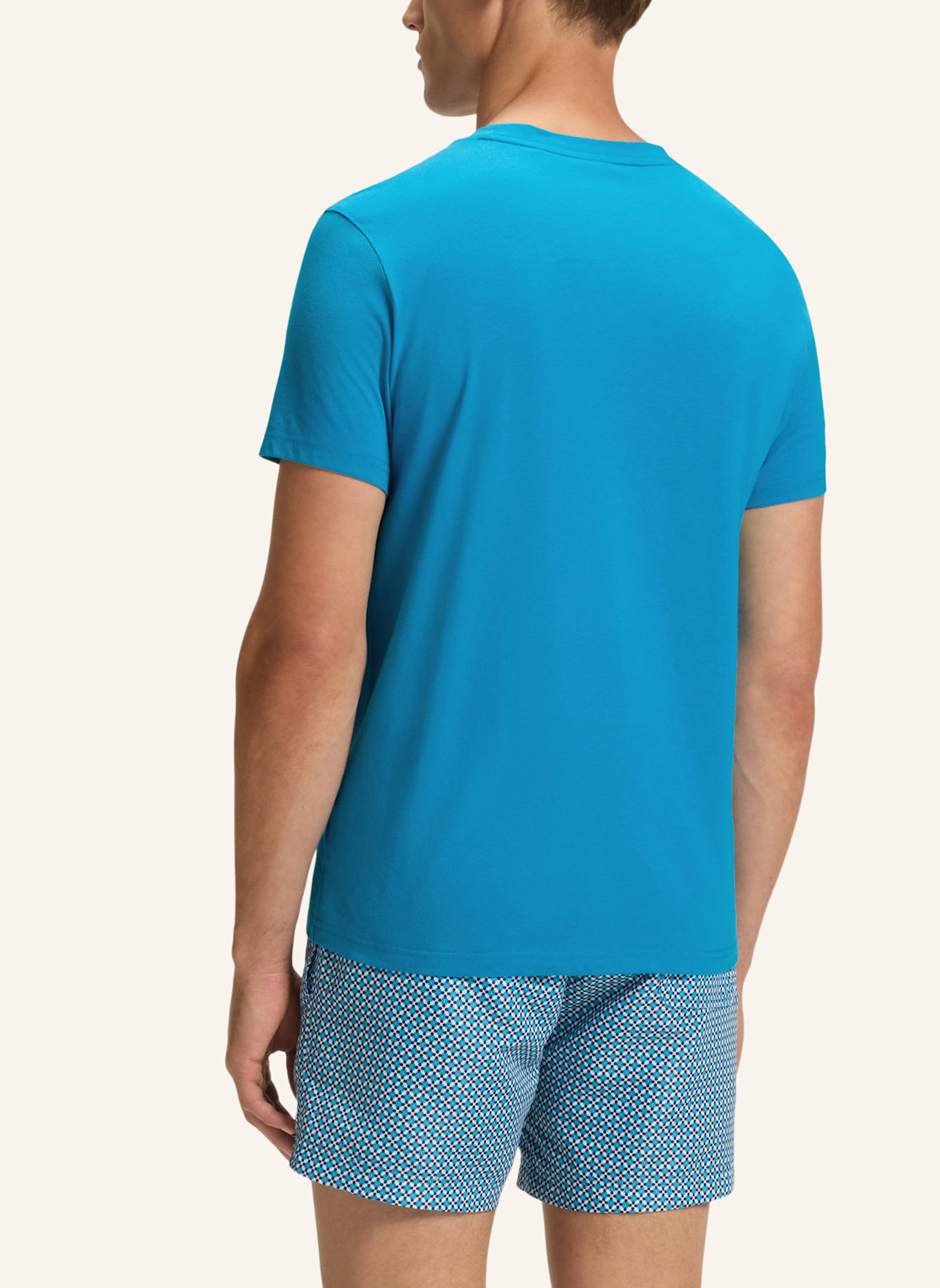 BOSS Strand-Oberteil T-SHIRT RN Regular Fit: TÜRKIS