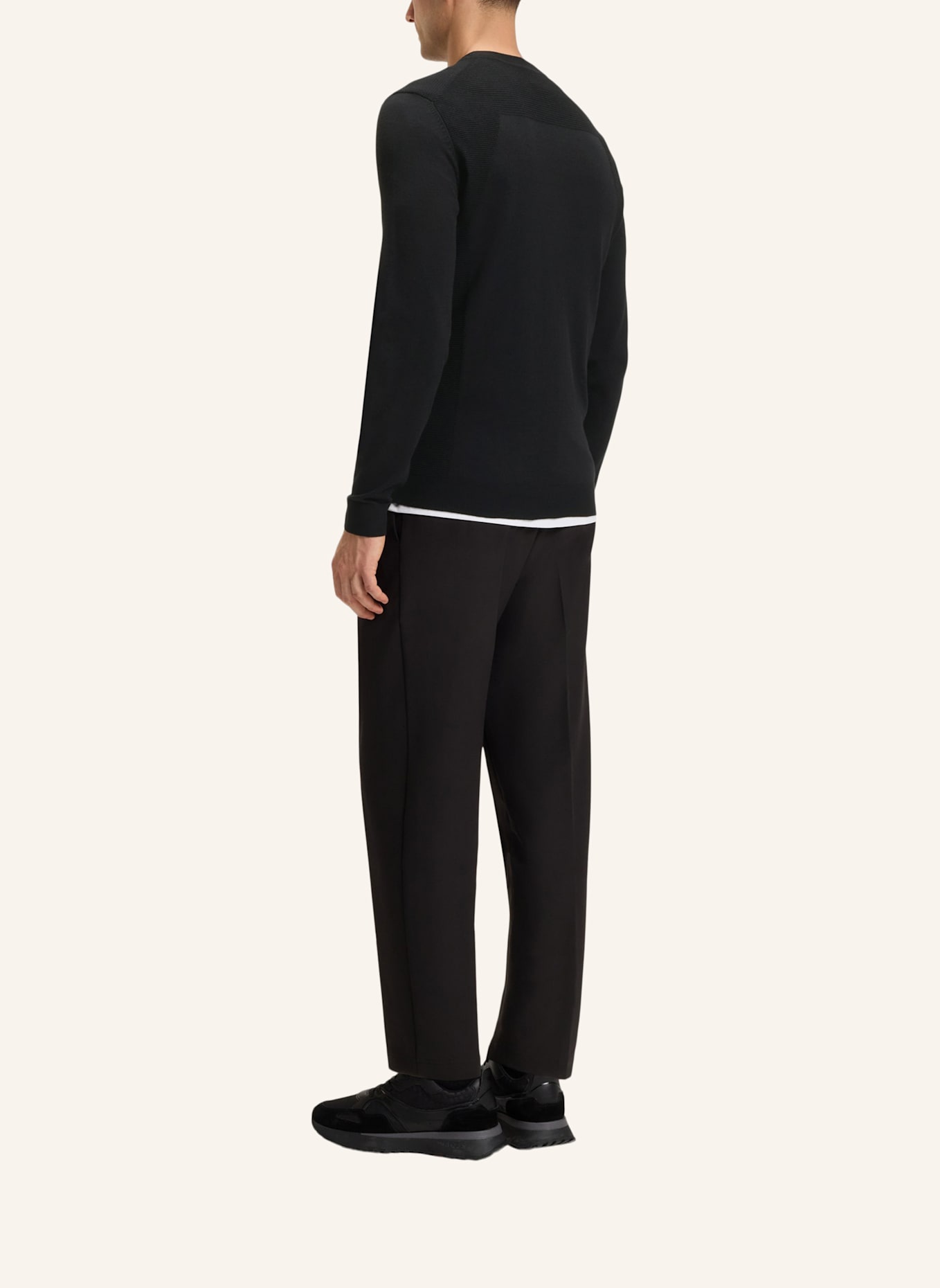 BOSS Pullover K_MOMENTUM-LITE CN Regular Fit: SCHWARZ