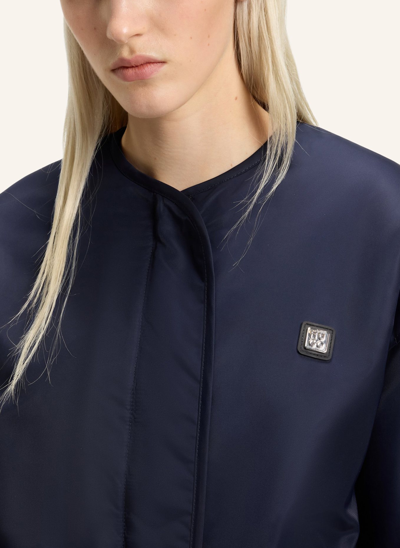 HUGO Casual Jacke FALORANA-1 Regular Fit: DUNKELBLAU