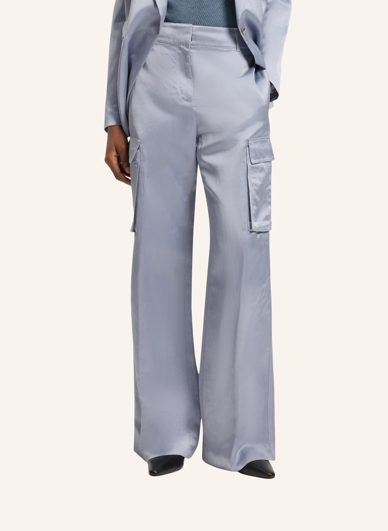 BOSS Business Hose TIANAMIA Regular Fit: HELLGRAU