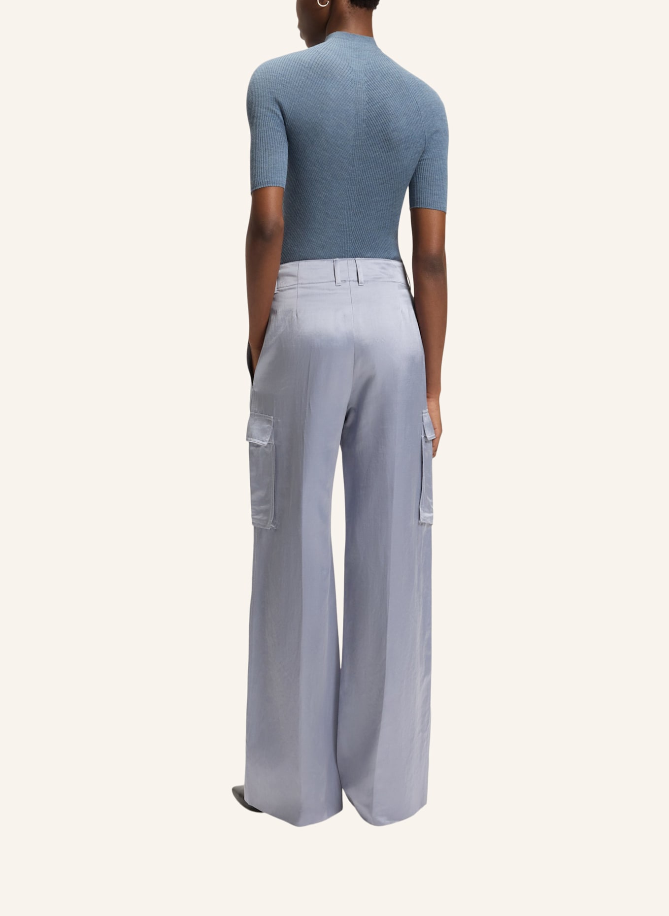BOSS Business Hose TIANAMIA Regular Fit: HELLGRAU