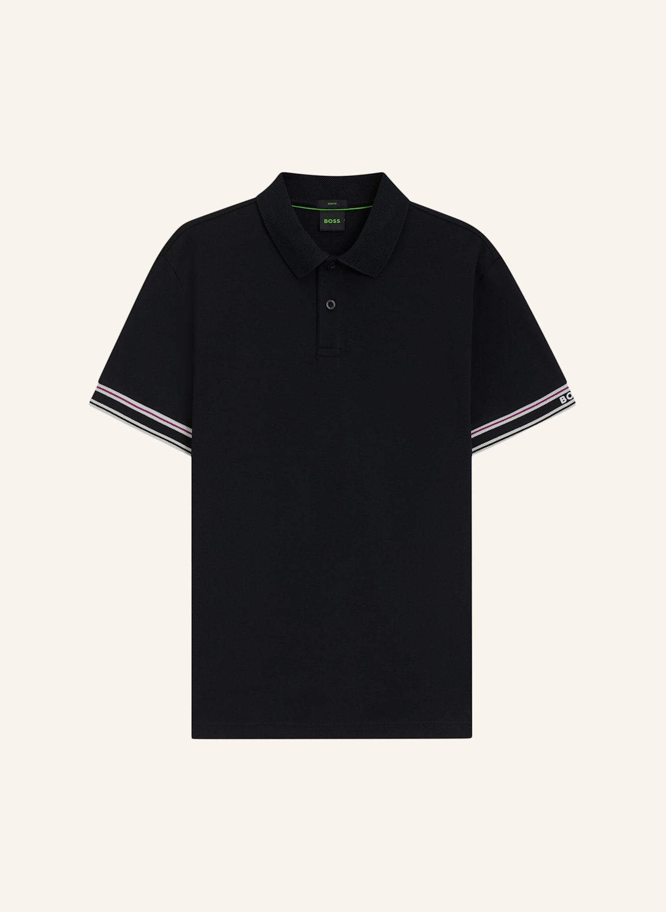 BOSS Poloshirt POLO ZONE Slim Fit: SCHWARZ