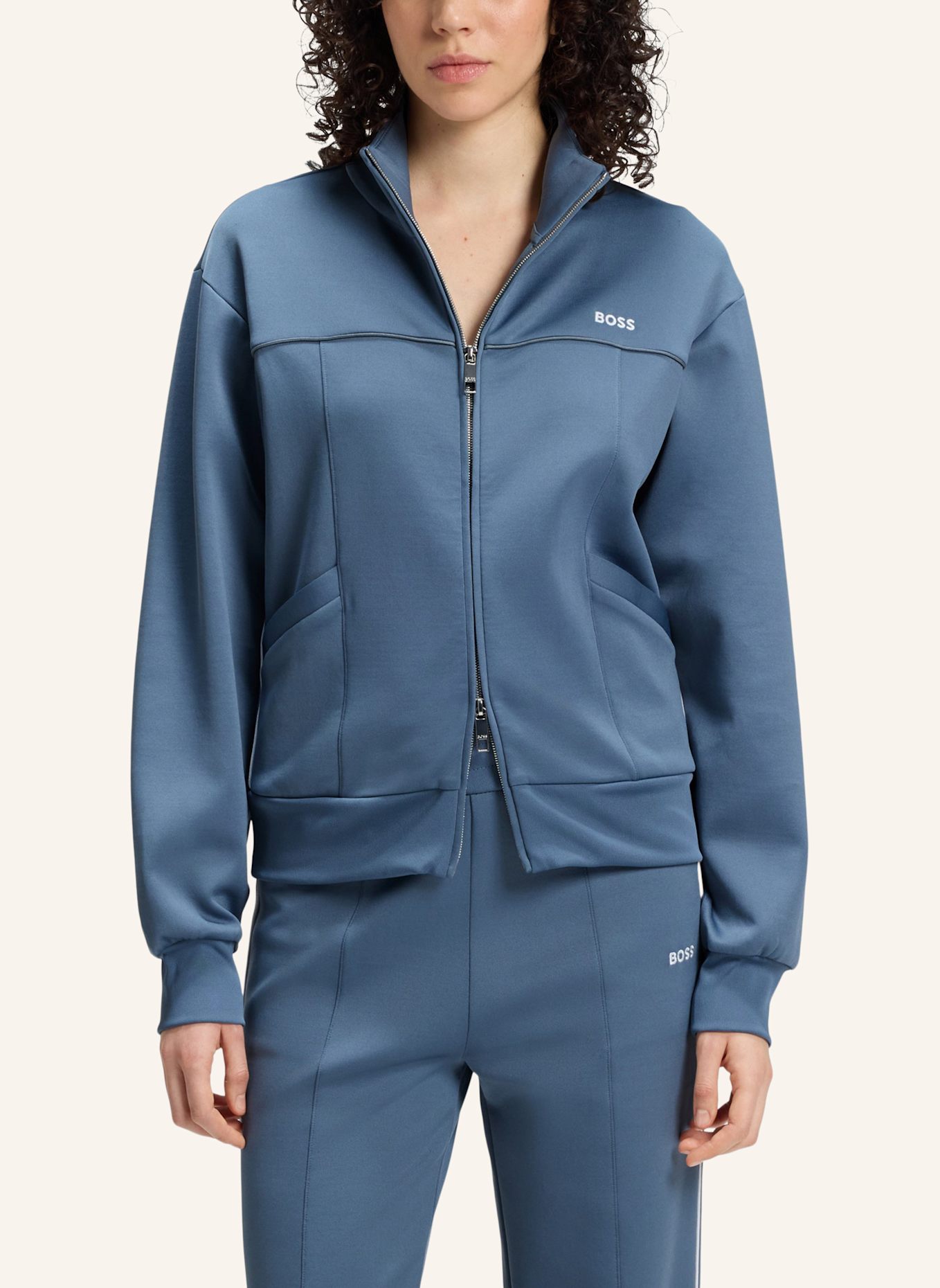 BOSS Sweatshirt ERENA Slim Fit: BLAU