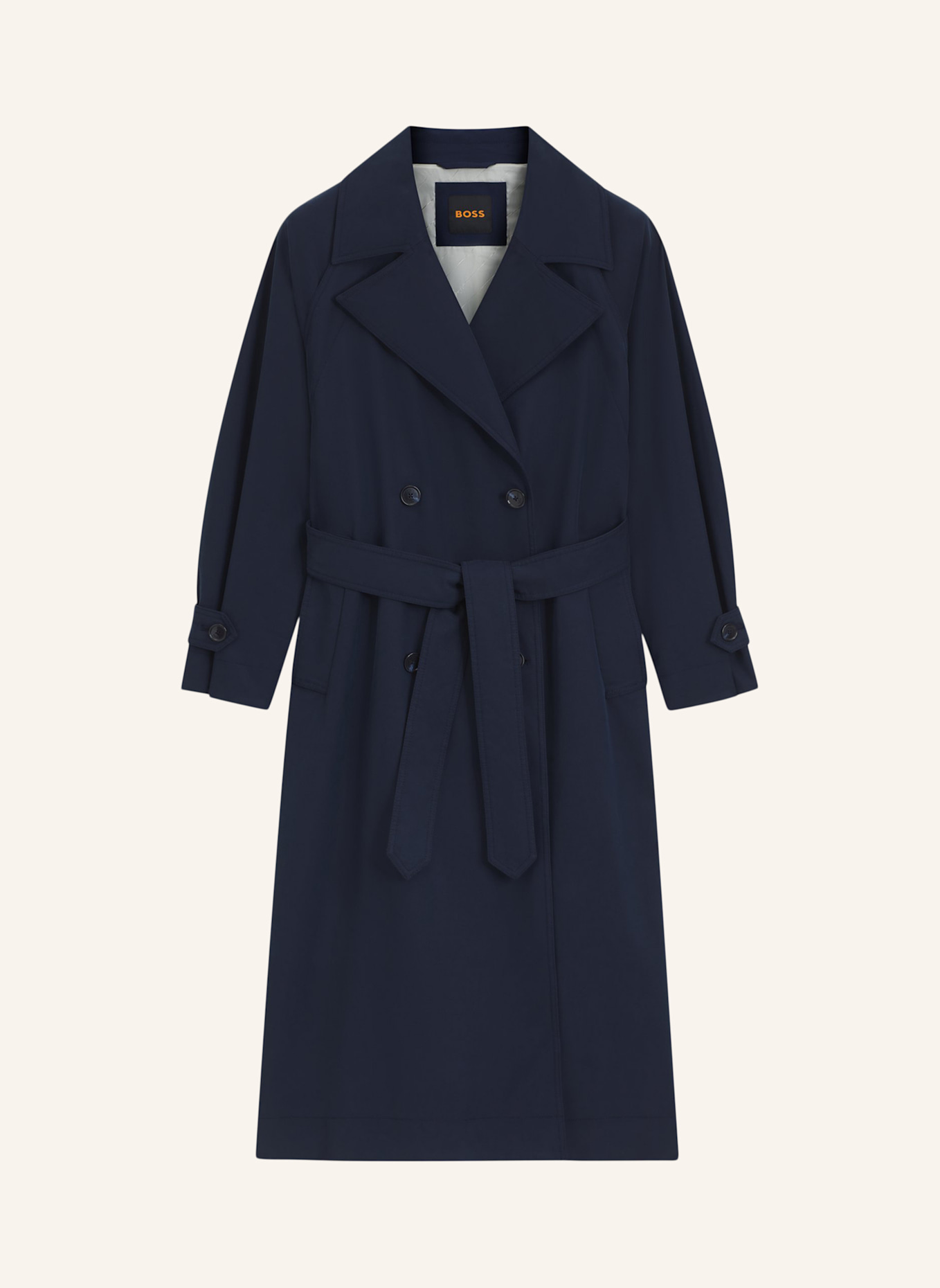 BOSS Klassischer Mantel C_CAMINA Oversize Fit: DUNKELBLAU
