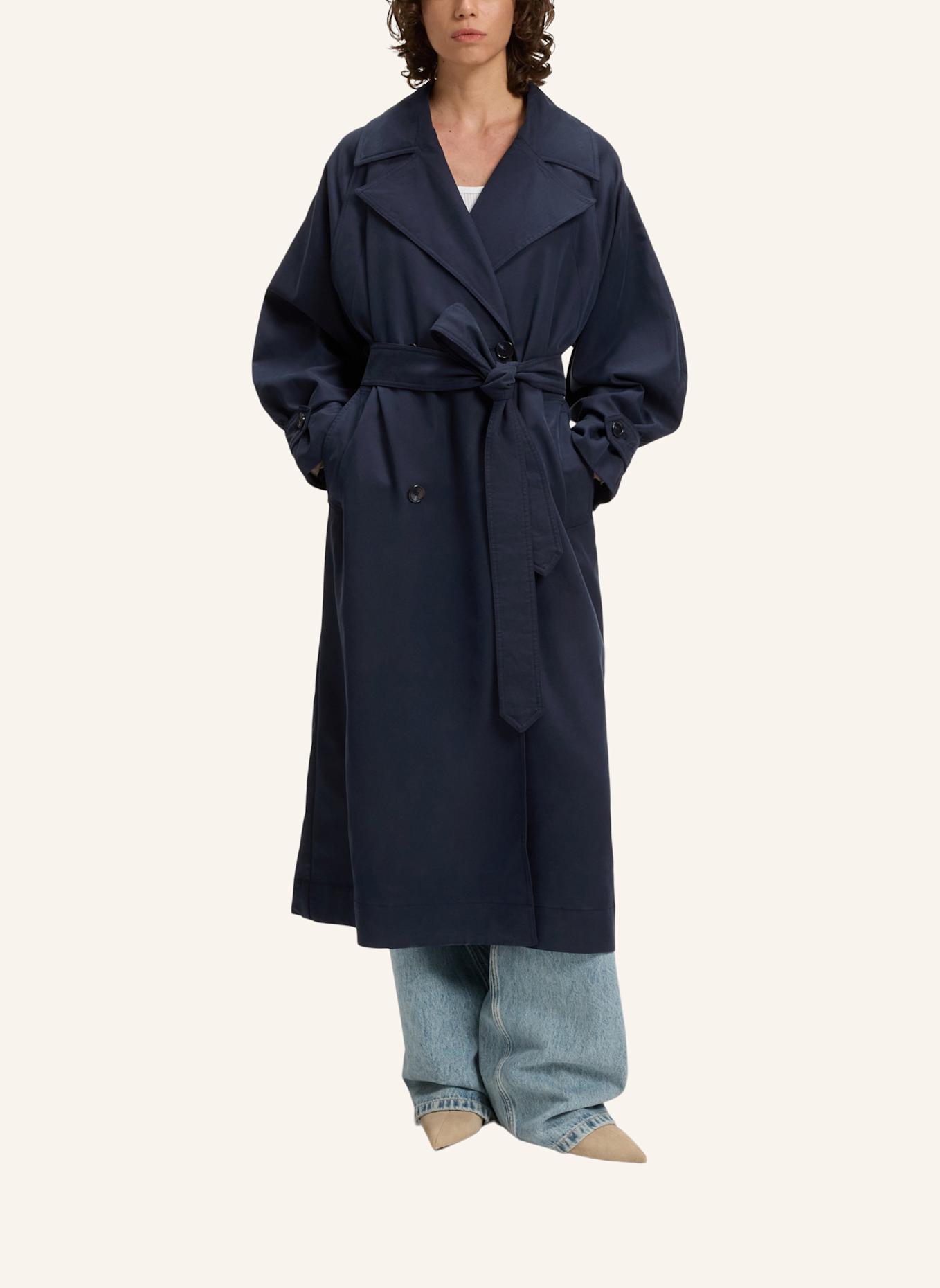 BOSS Klassischer Mantel C_CAMINA Oversize Fit: DUNKELBLAU