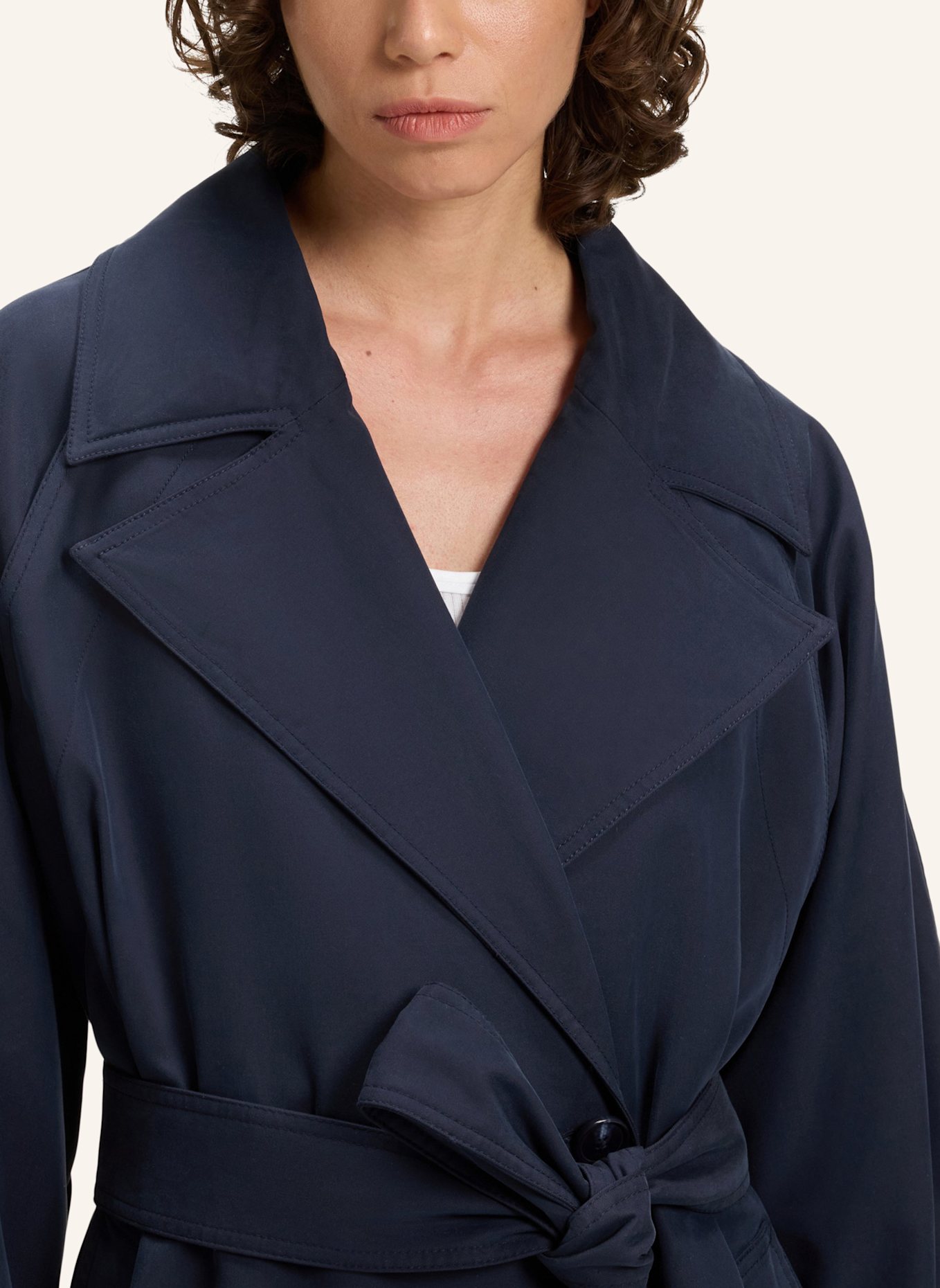 BOSS Klassischer Mantel C_CAMINA Oversize Fit: DUNKELBLAU