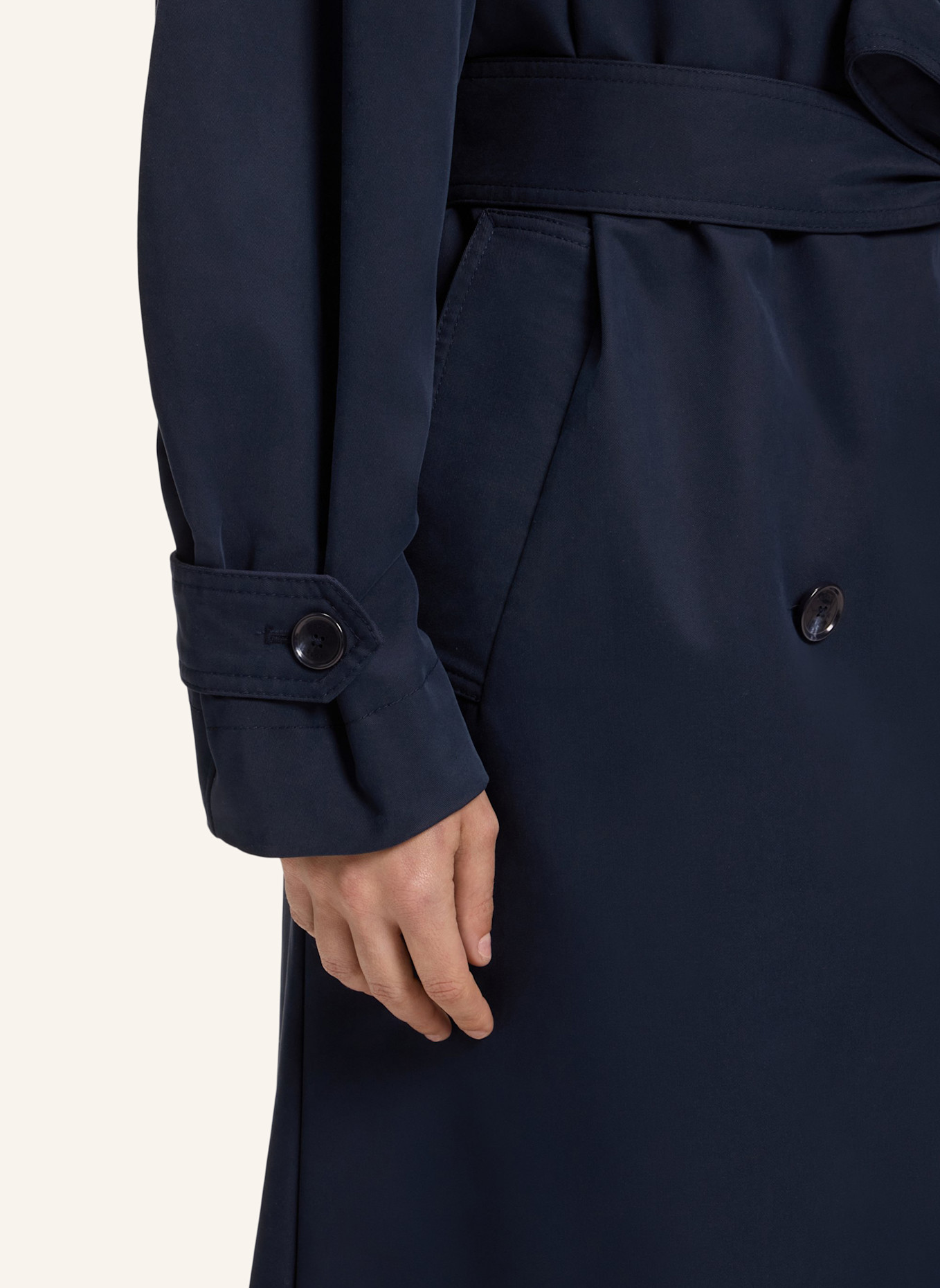 BOSS Klassischer Mantel C_CAMINA Oversize Fit: DUNKELBLAU