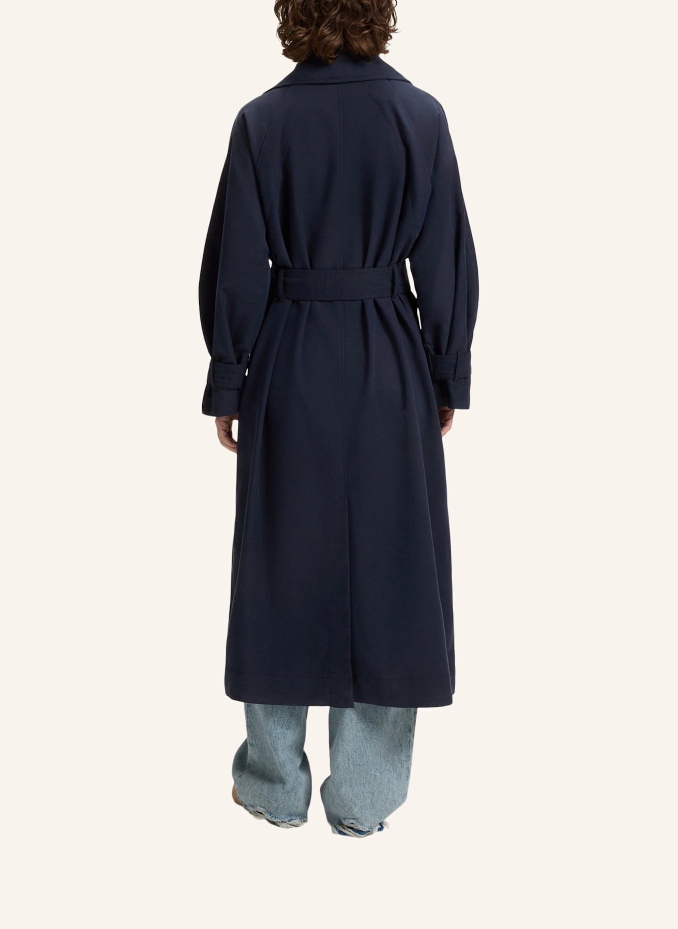 BOSS Klassischer Mantel C_CAMINA Oversize Fit: DUNKELBLAU