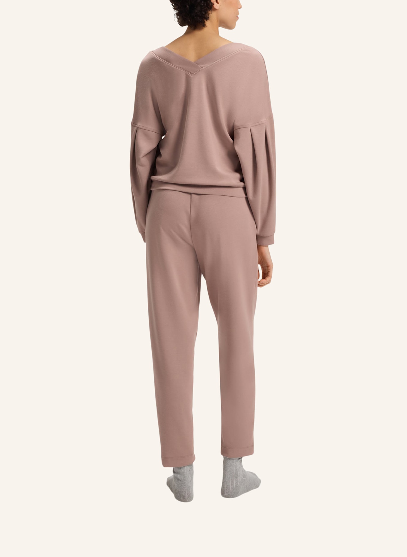 BOSS Loungewear Oberteil SCUBA_SWEATSHIRT: HELLBRAUN