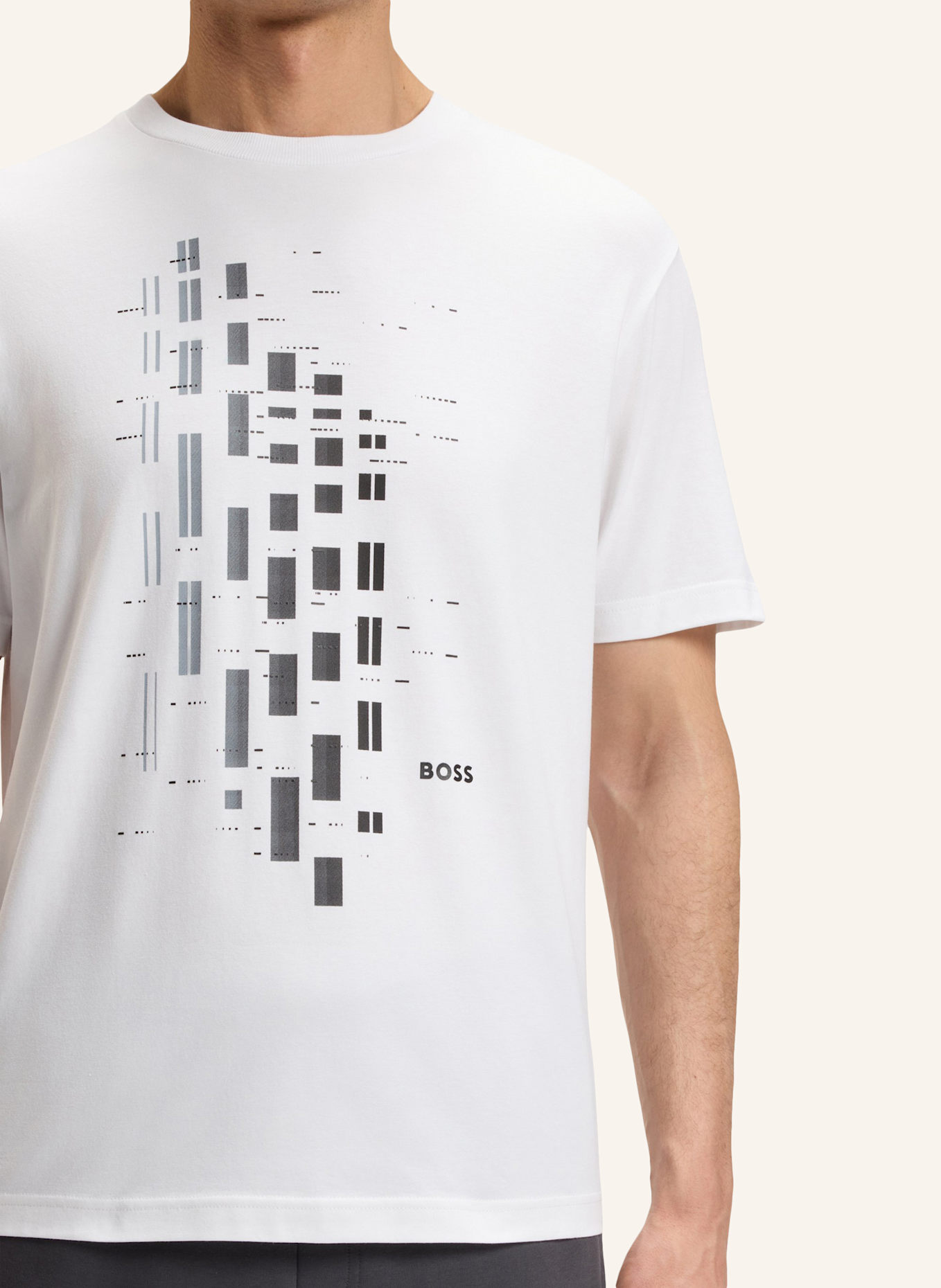BOSS T-Shirt TEE GRX ZONE Regular Fit: WEISS