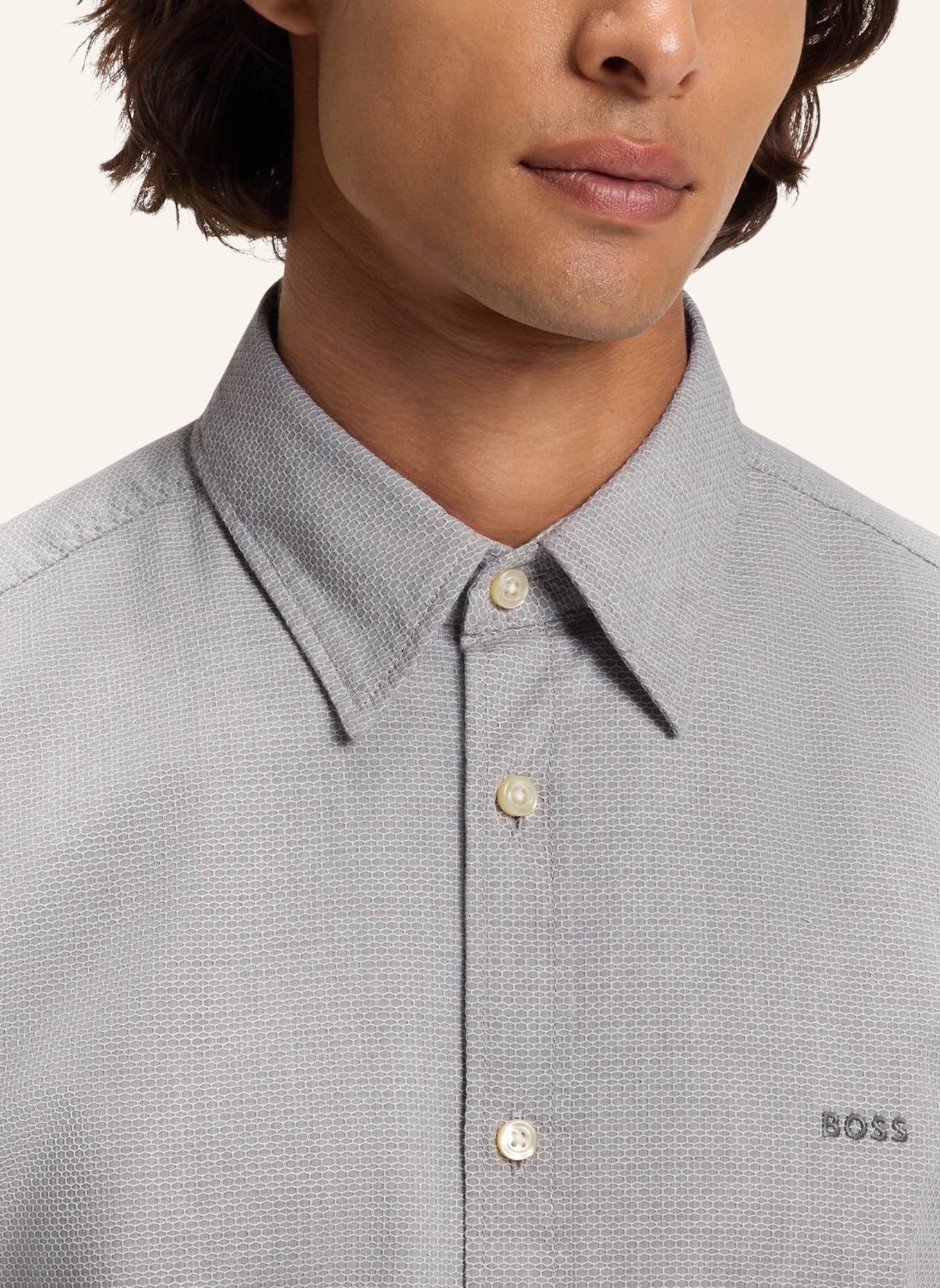 BOSS Casual Hemd RELEGANT_6_M Regular Fit: GRÜN