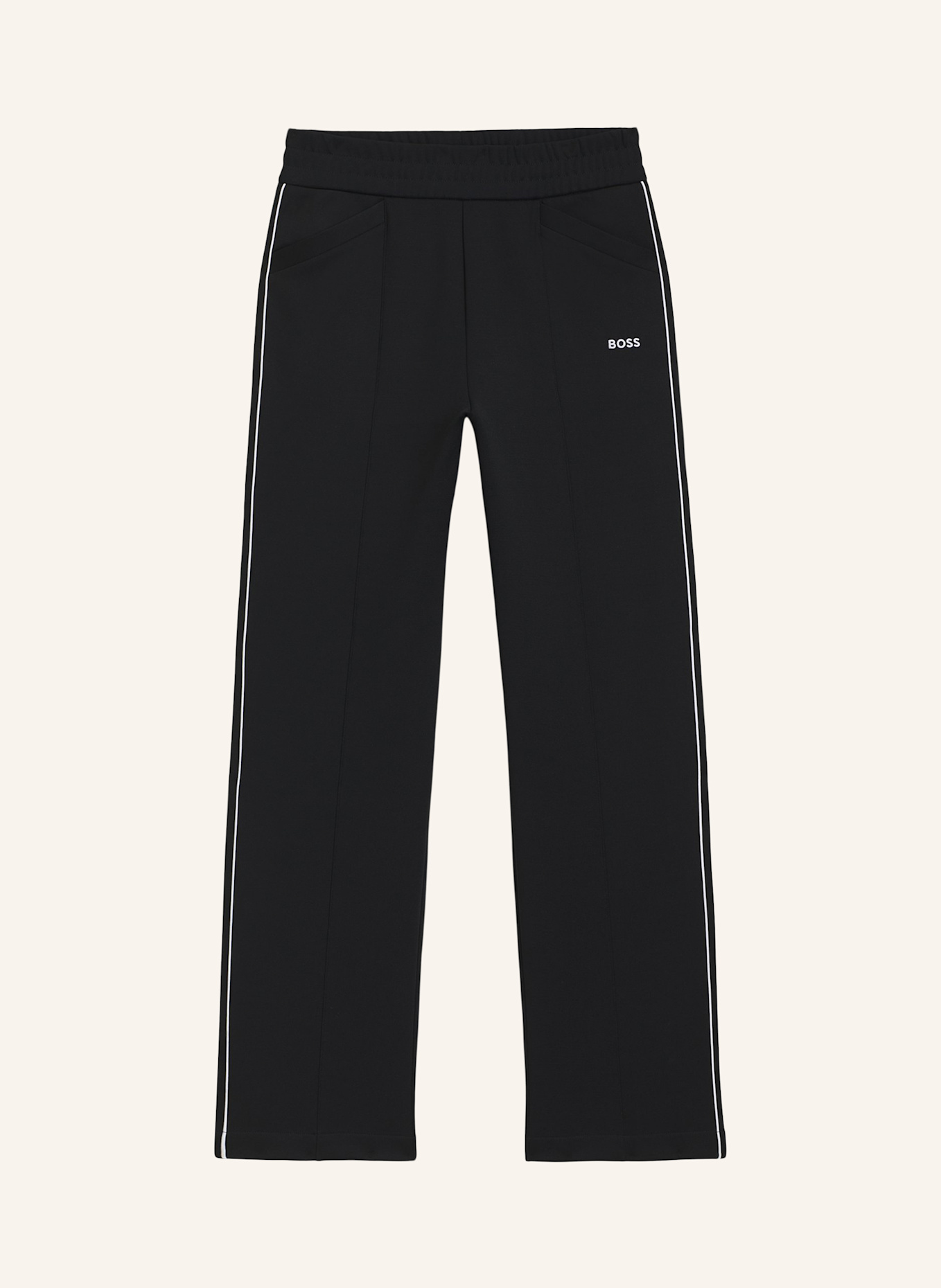 BOSS Casual Hose ERINA Straight Fit: SCHWARZ